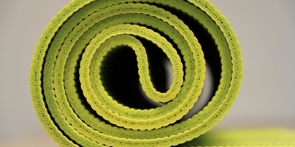 yoga mats in a serene studio