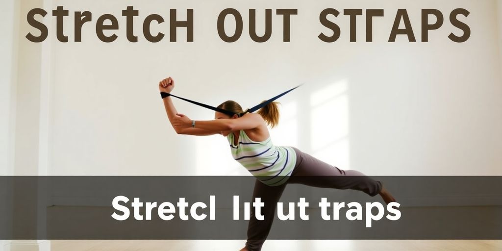 Person using a stretch strap for flexibility exercises.