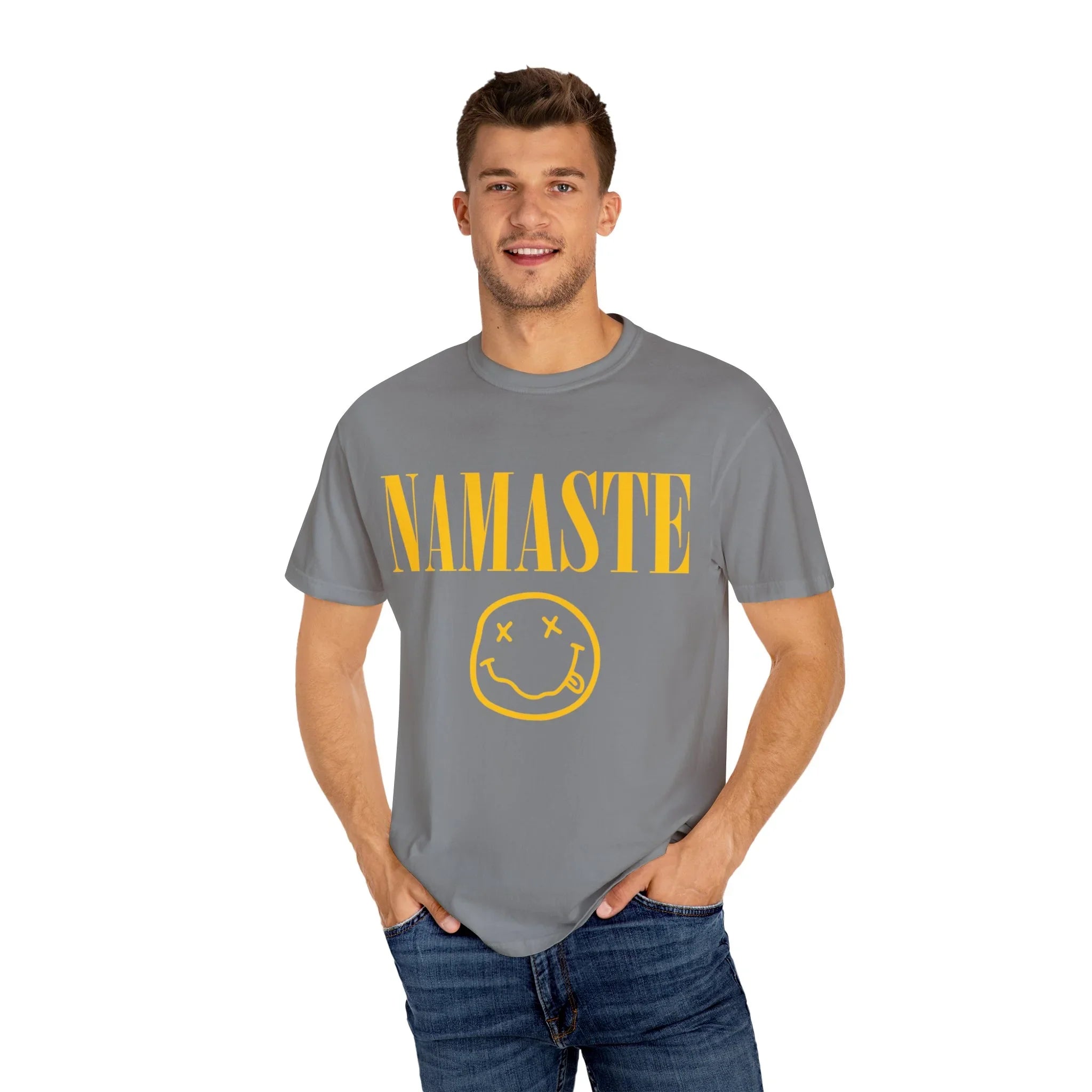 Unisex Garment-Dyed T-shirt NAMASTE NIRVANA - Yune Yoga