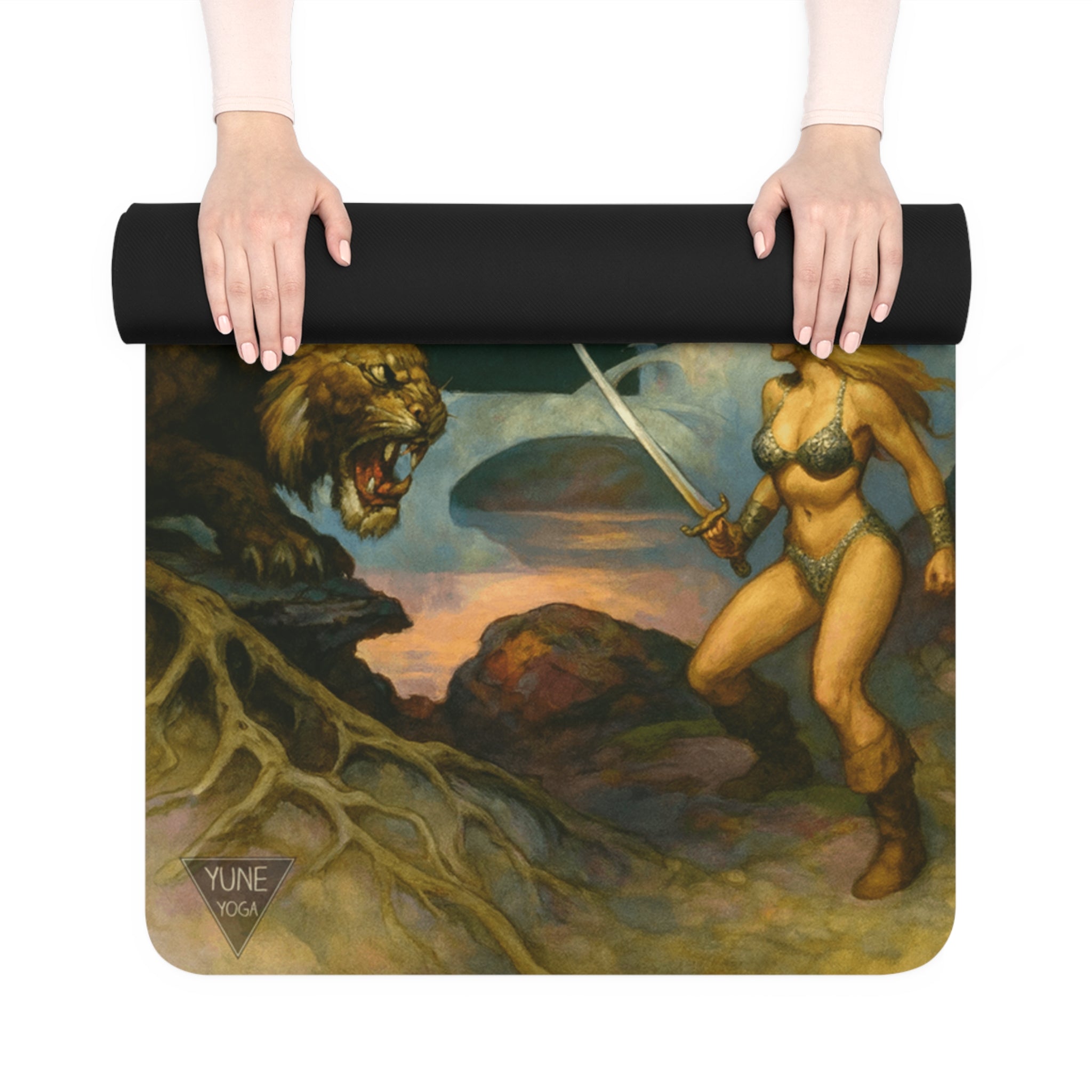 Yoga Mat - Galactic Knight Design