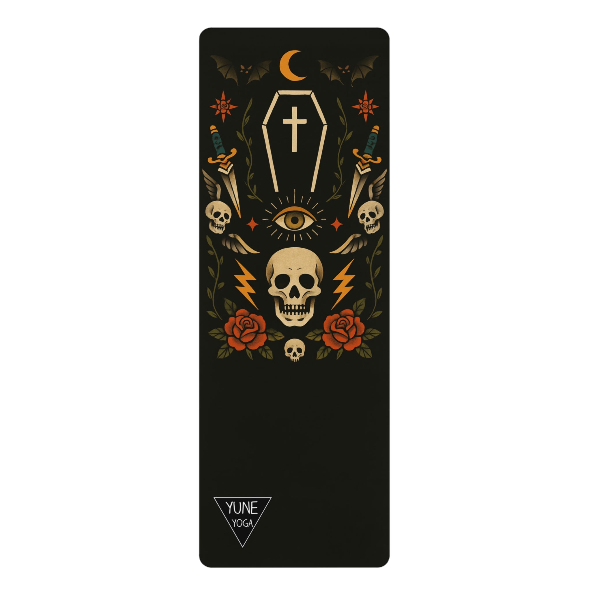 Elder Sigil Flow — Tattoo Elder Non-Slip Yoga Mat (3mm)