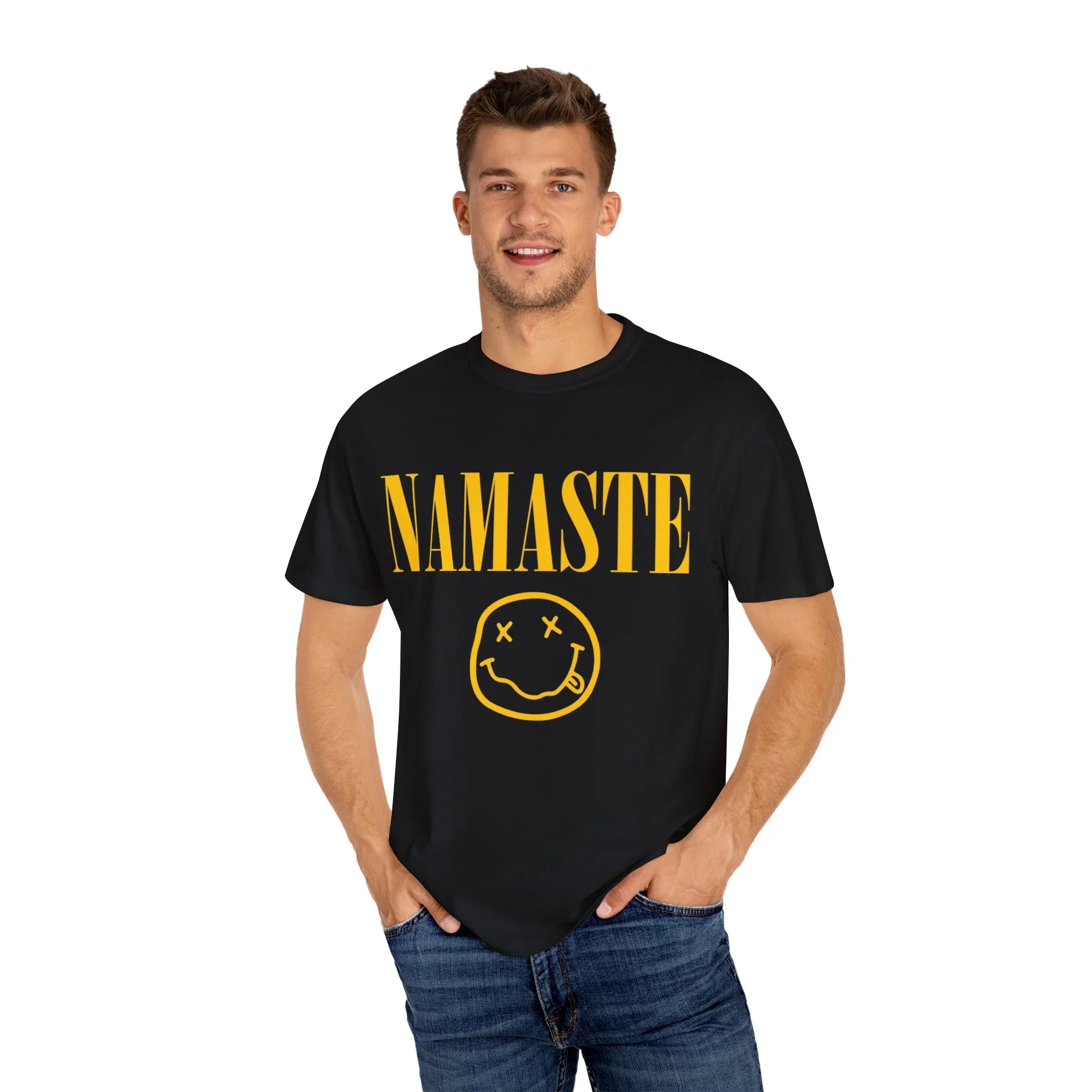 Unisex Garment-Dyed T-shirt NAMASTE NIRVANA - Yune Yoga