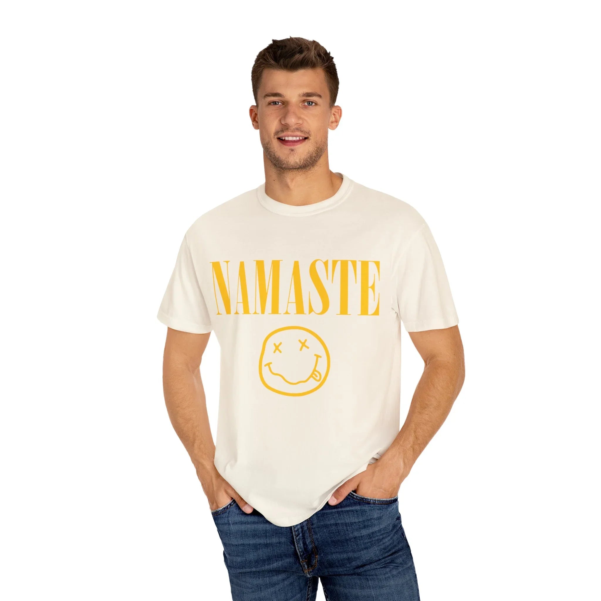 Unisex Garment-Dyed T-shirt NAMASTE NIRVANA - Yune Yoga