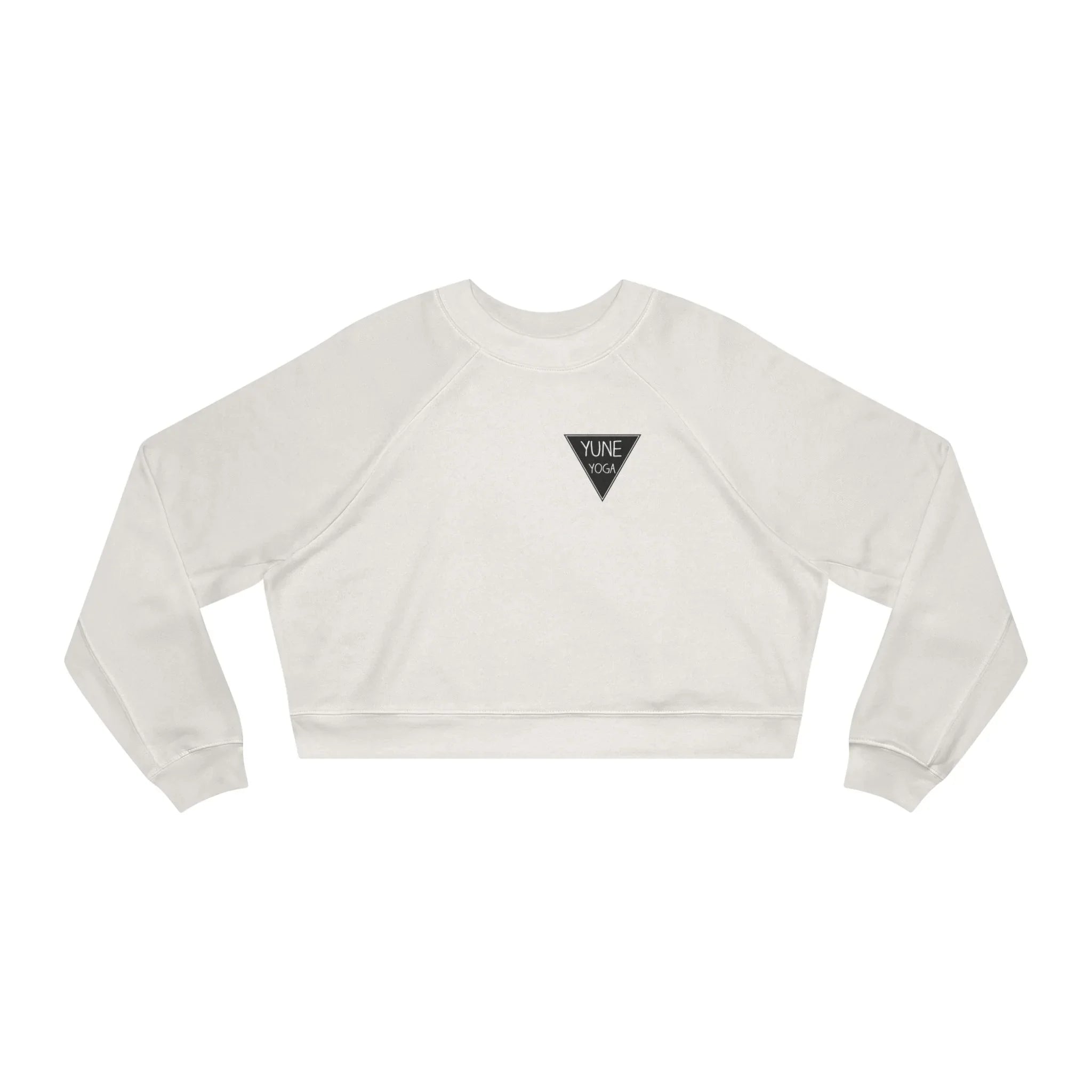 Cropped Fleece Pullover - Yune Yoga Logo Design