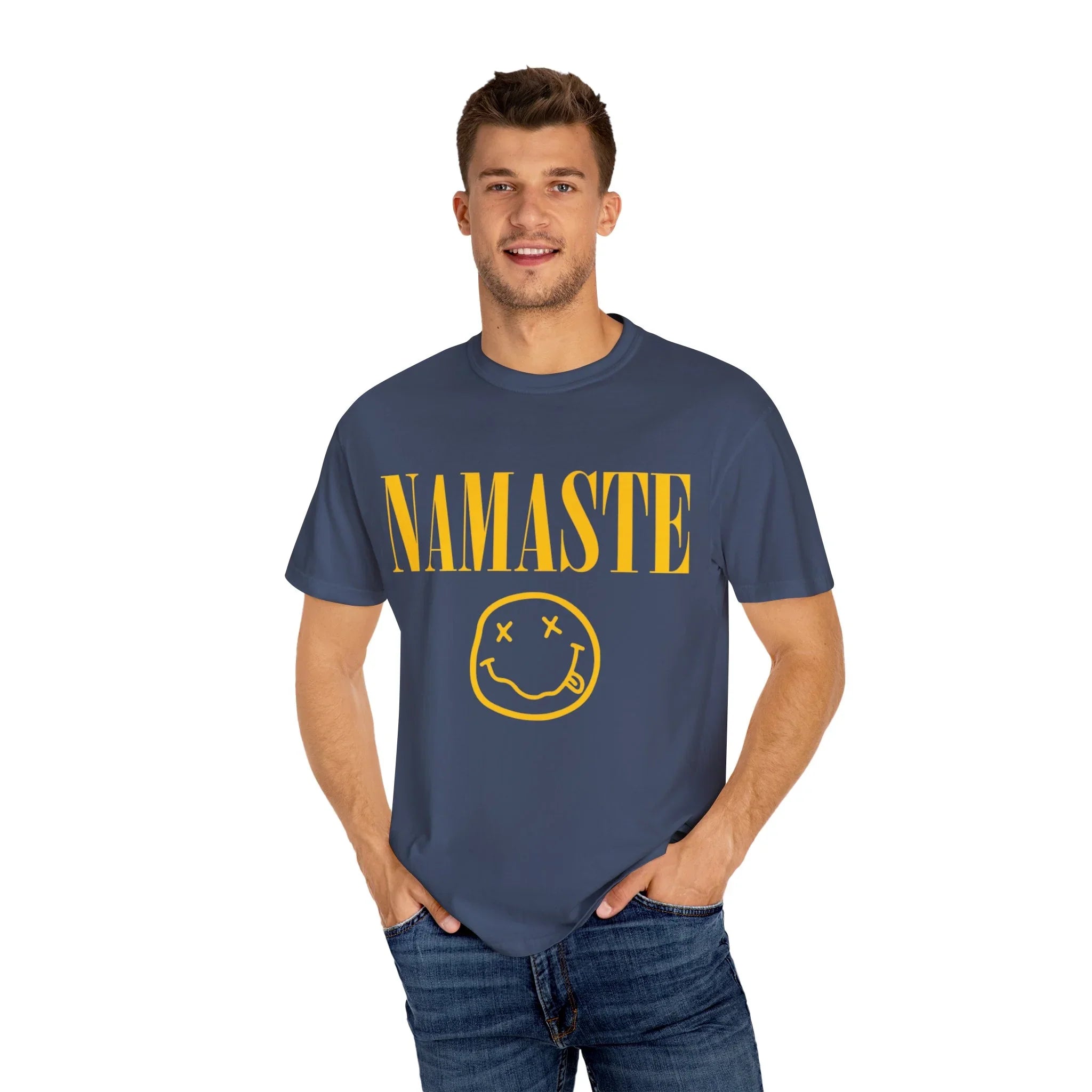 Unisex Garment-Dyed T-shirt NAMASTE NIRVANA - Yune Yoga