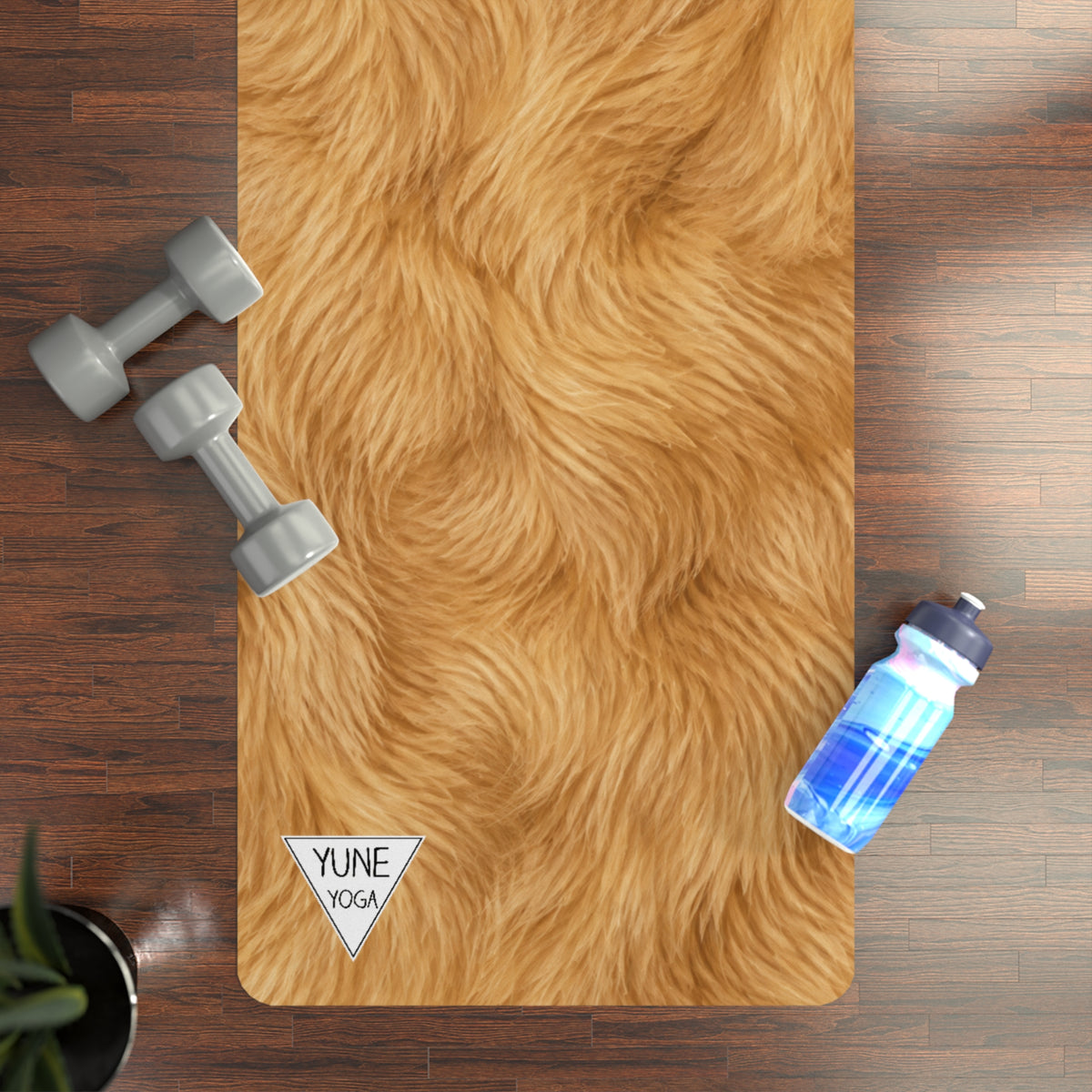 Copy of Polka Dot Pattern Green Natural Rubber Yoga Mat