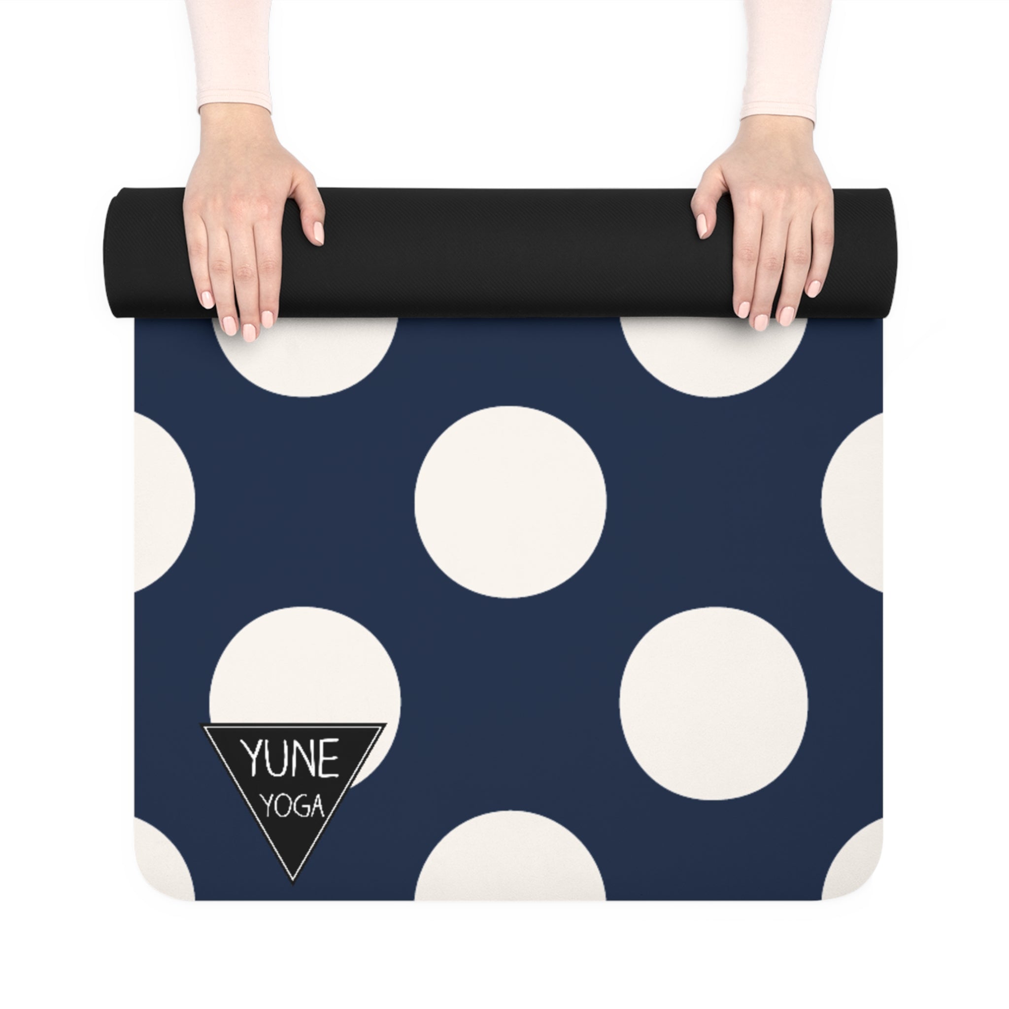 Copy of Stripe Pattern Blue Natural Rubber Yoga Mat