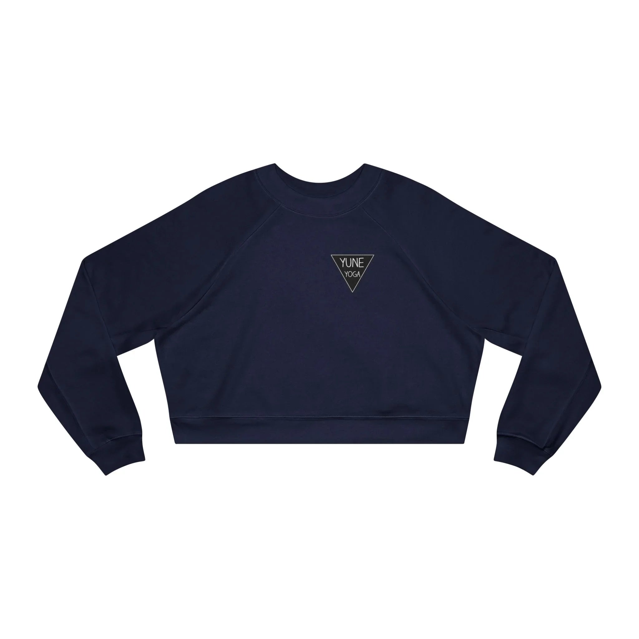 Cropped Fleece Pullover - Yune Yoga Logo Design