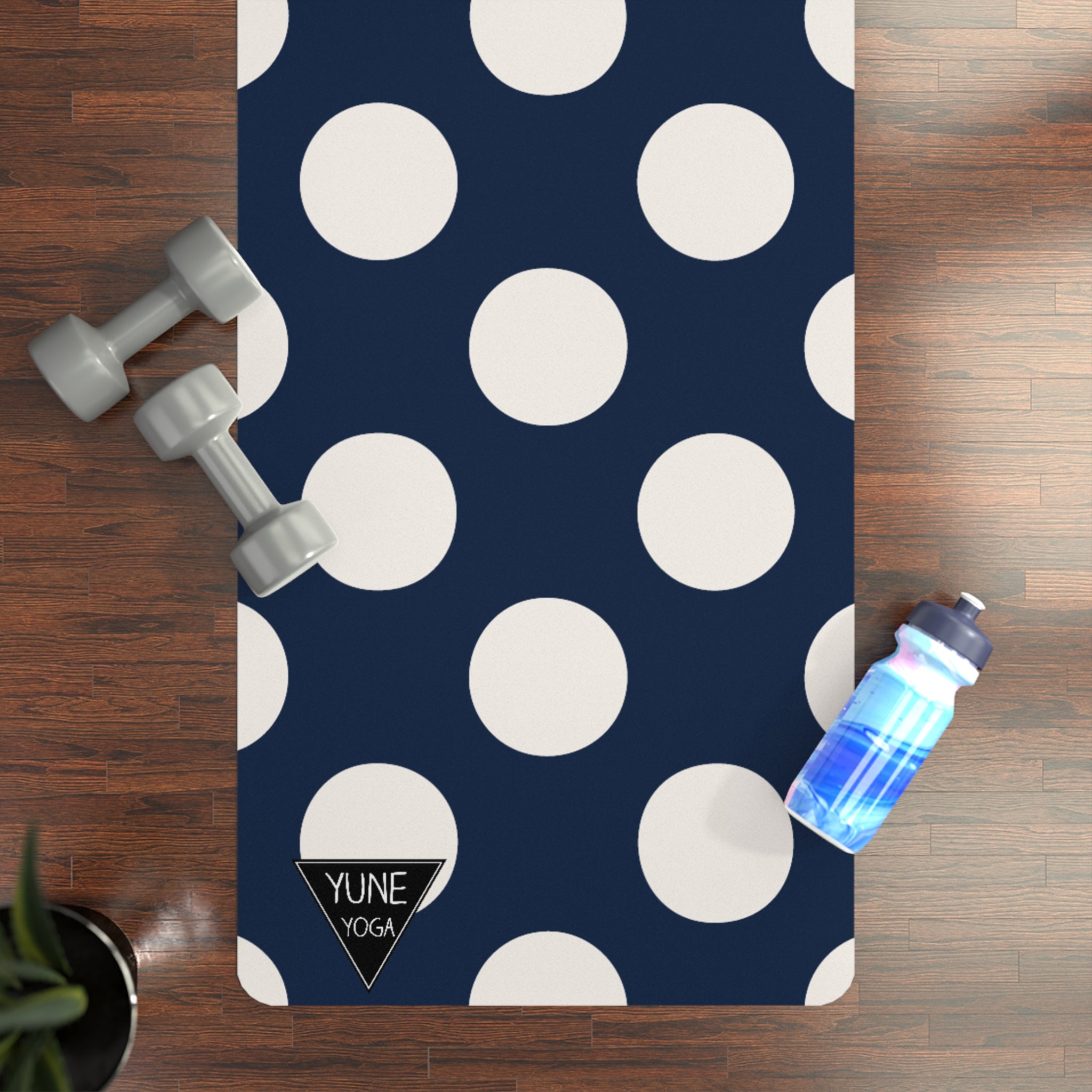 Copy of Stripe Pattern Blue Natural Rubber Yoga Mat