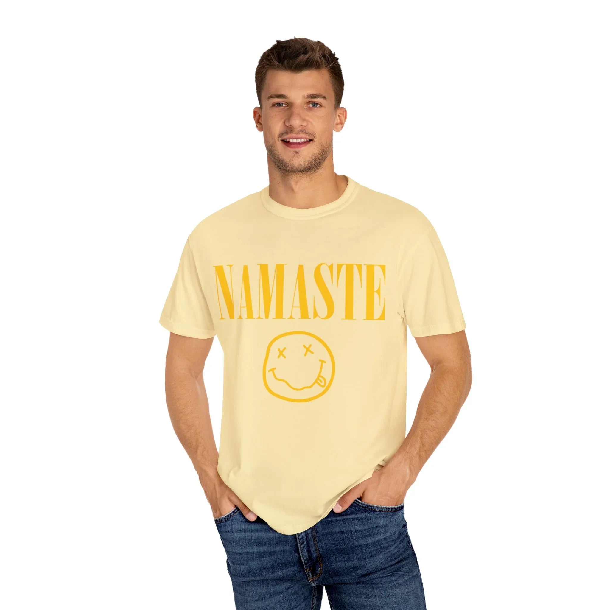 Unisex Garment-Dyed T-shirt NAMASTE NIRVANA - Yune Yoga