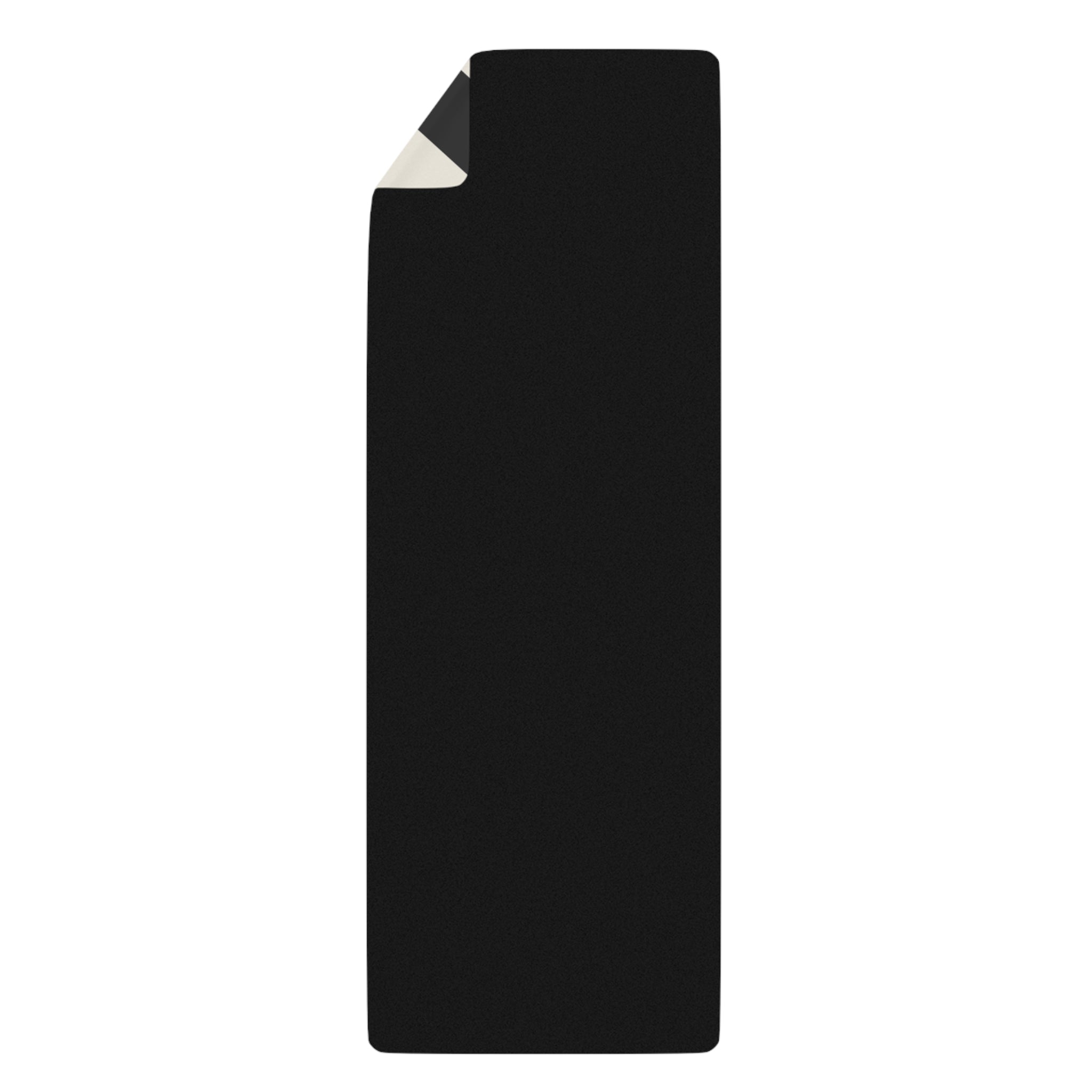 Stripe Pattern Black Natural Rubber Yoga Mat