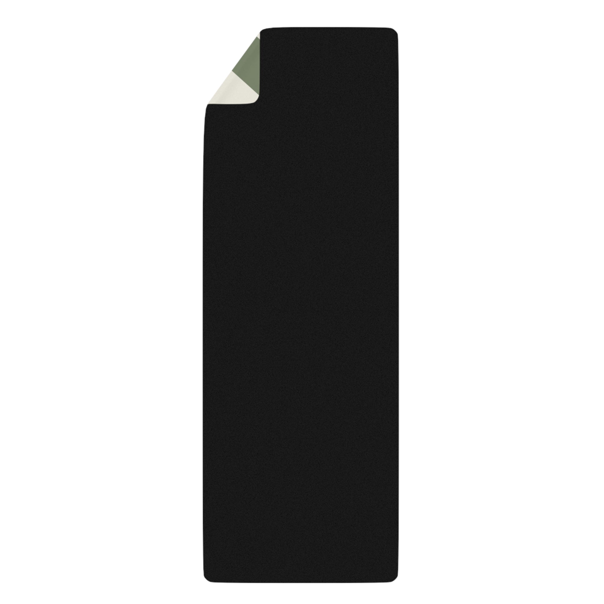 Stripe Pattern Green Natural Rubber Yoga Mat