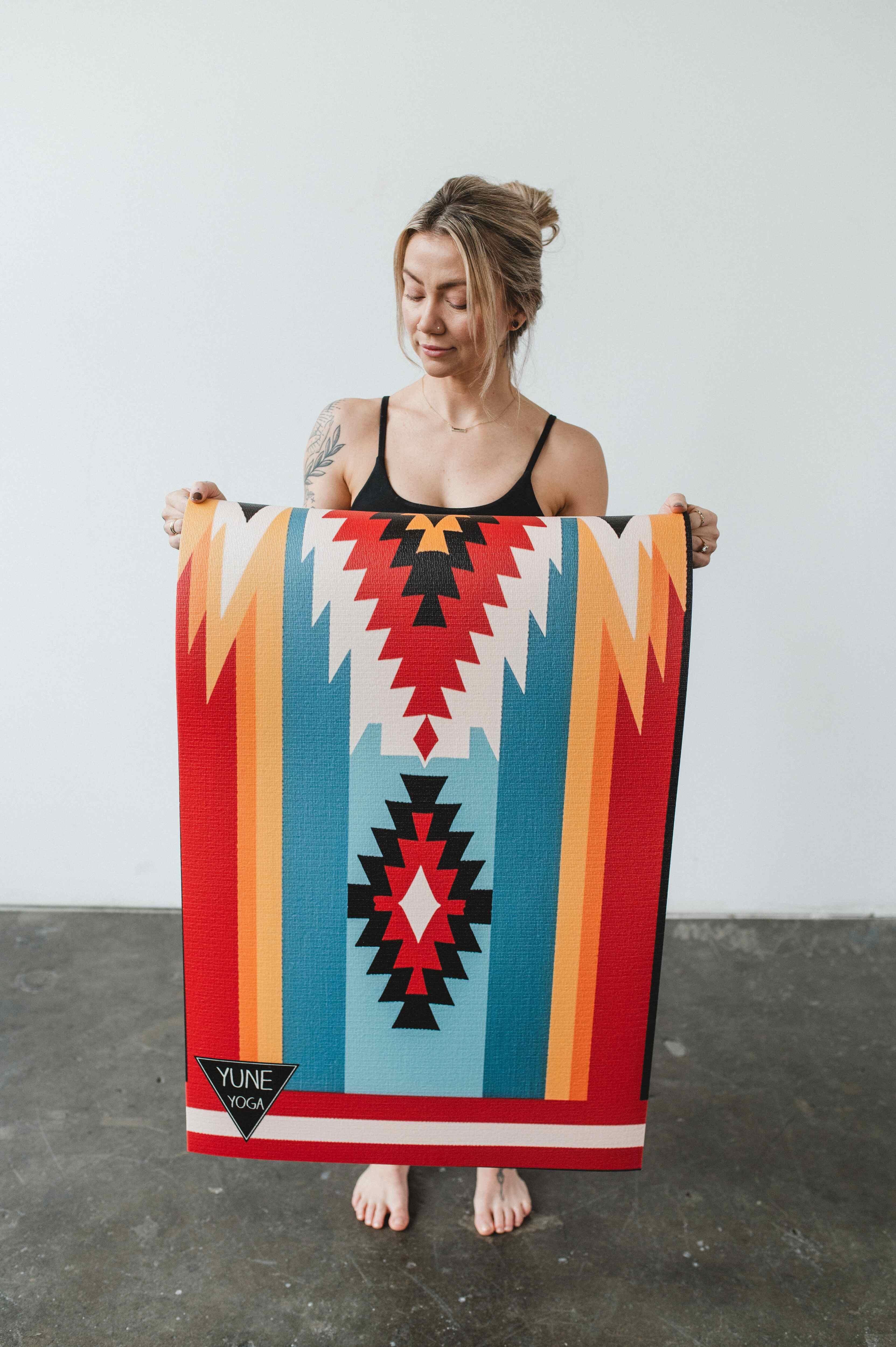 Yoga Mat | 6mm Thick | Multi Color | Non-Slip | Eco Friendly | Yune Yoga | Spring Moon - Yune Yoga