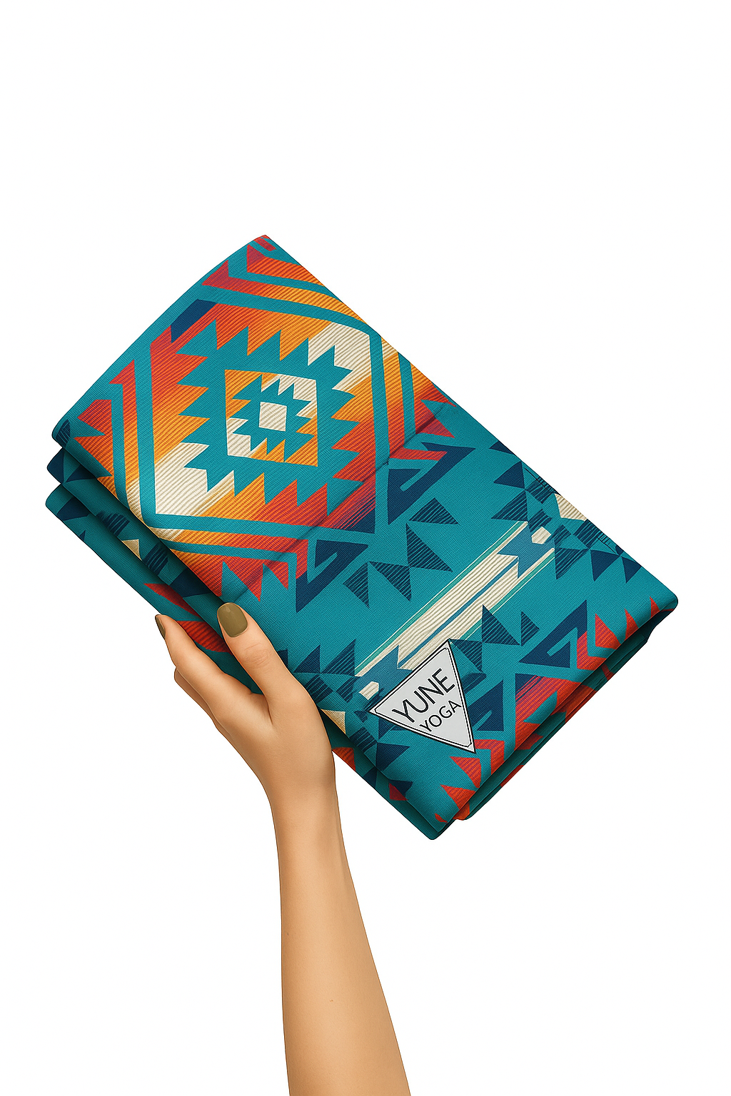 Jerome Turquoise Foldable Travel Yoga Mat – 2mm Lightweight, Non-Slip, Eco-Friendly Mat for On-the-Go Practice | Yune Yoga
