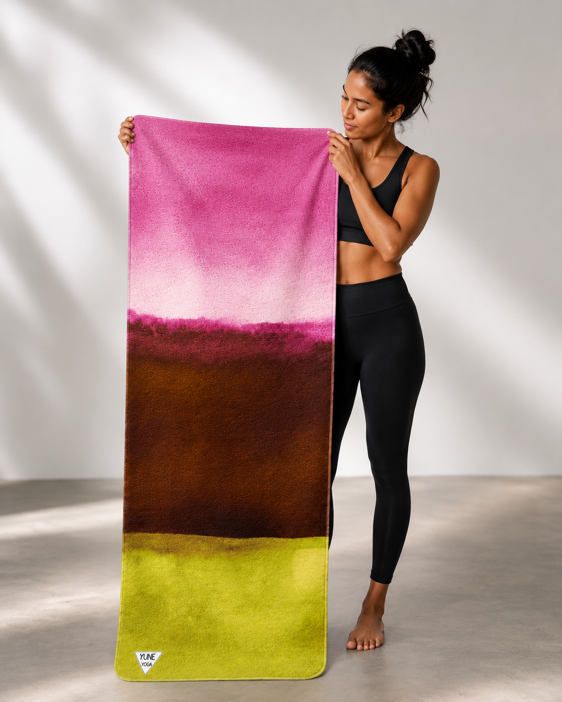 purple hot yoga towel