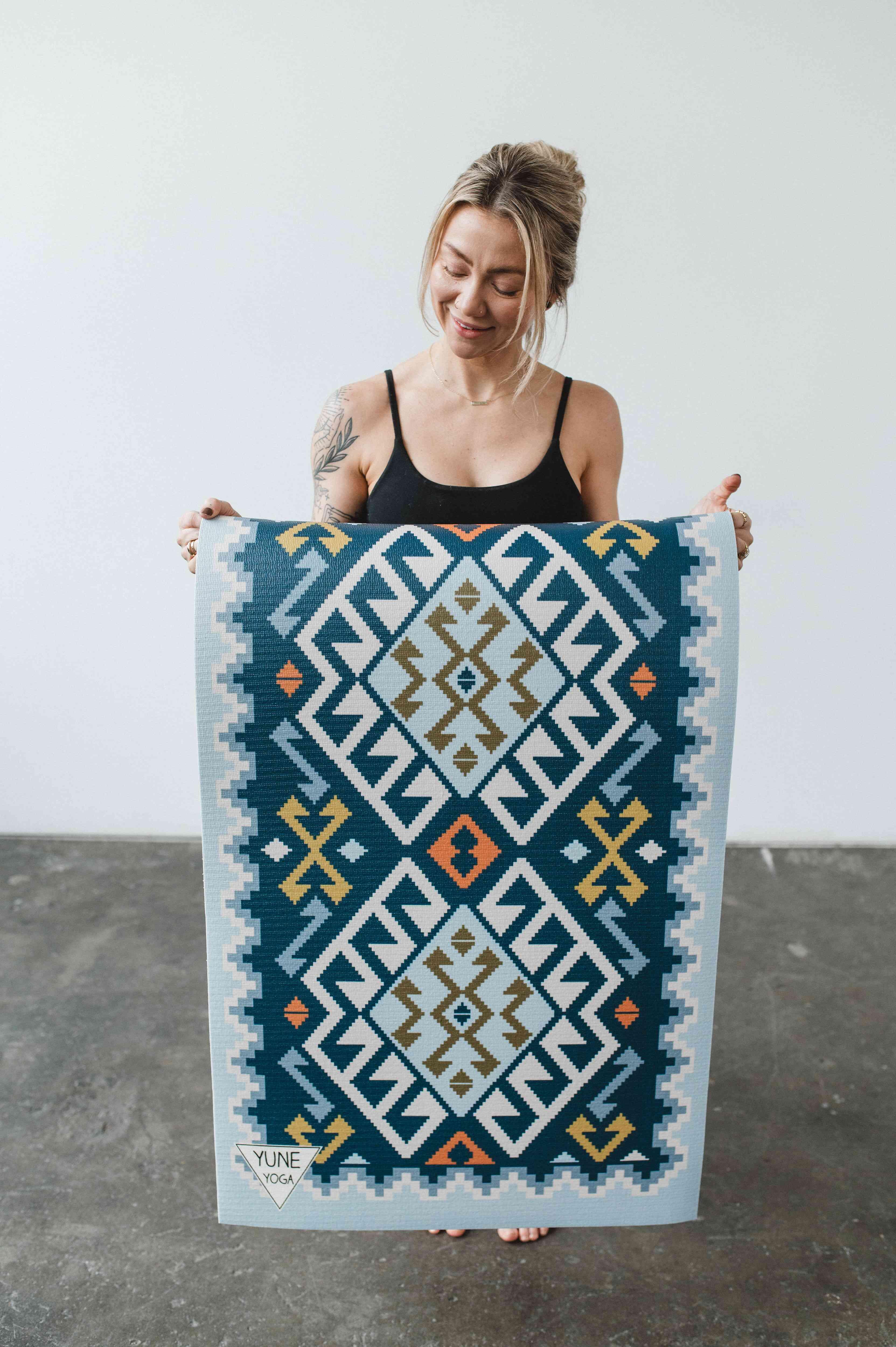 Yoga Mat | 6mm Thick | Blue | Non-Slip | Eco Friendly | Yune Yoga | Moab River - Yune Yoga