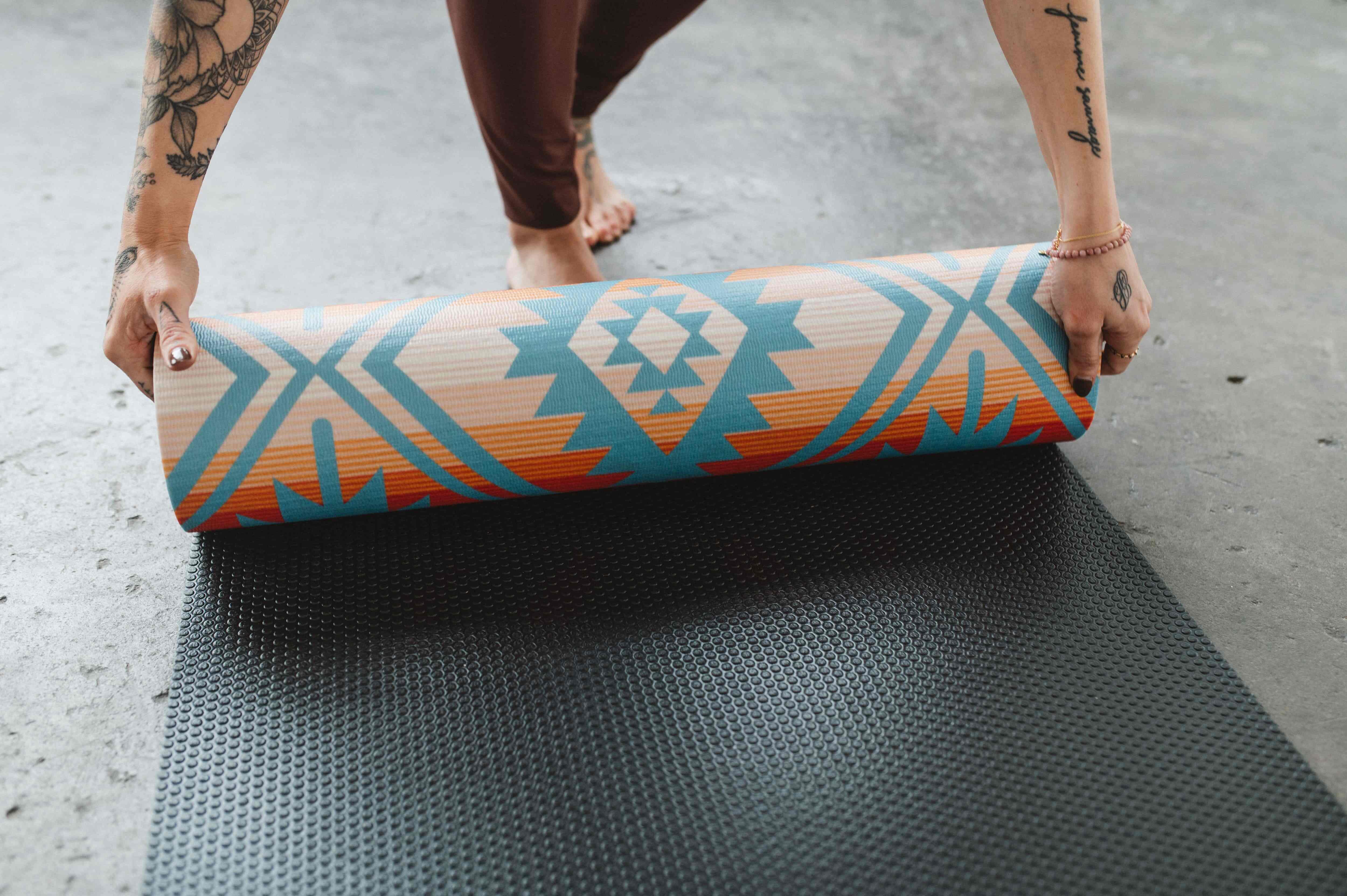 Yoga Mat | 6mm Thick | Multi Color | Non-Slip | Eco Friendly | Yune Yoga | Jerome Turquoise - Yune Yoga