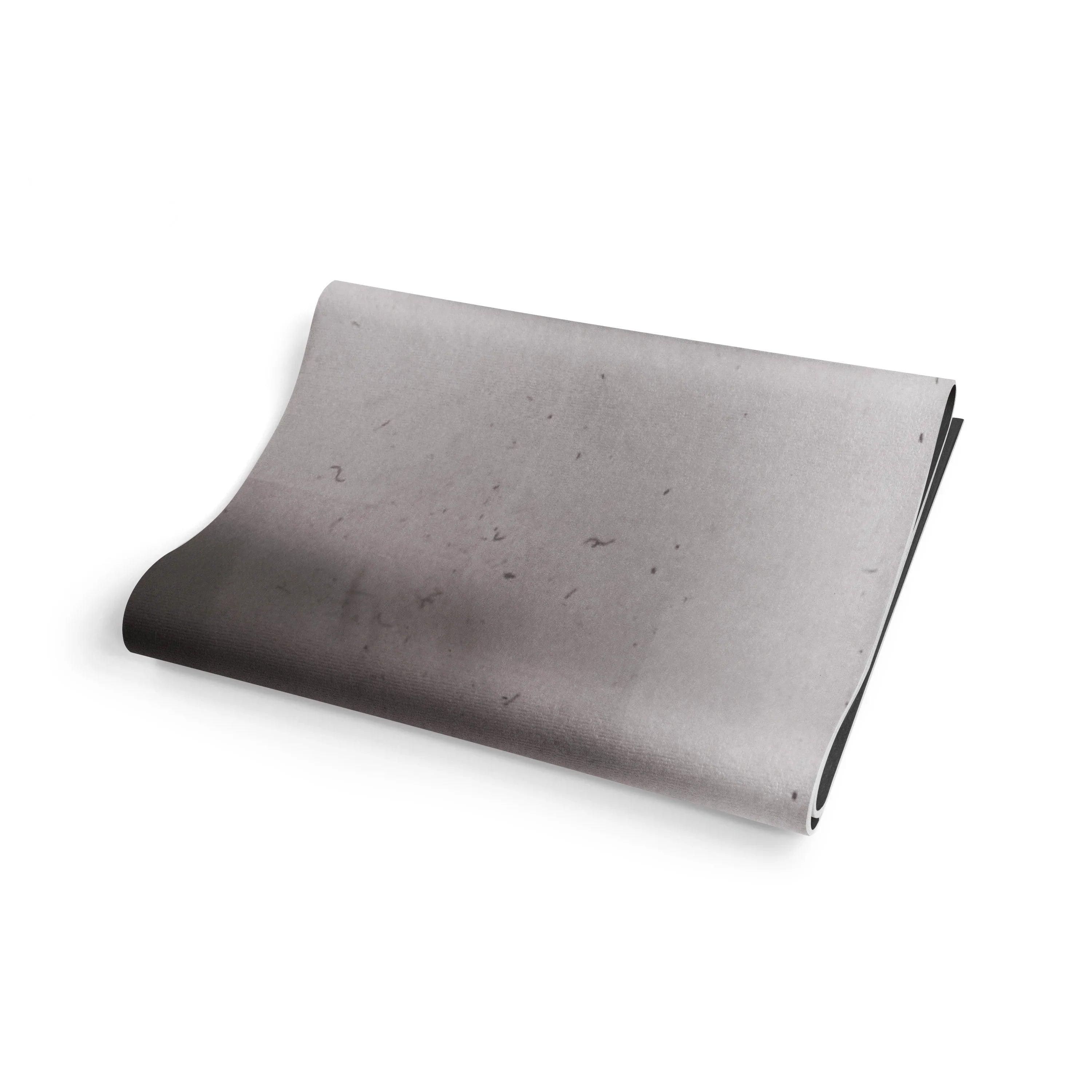 Gray fabric sample on a white background