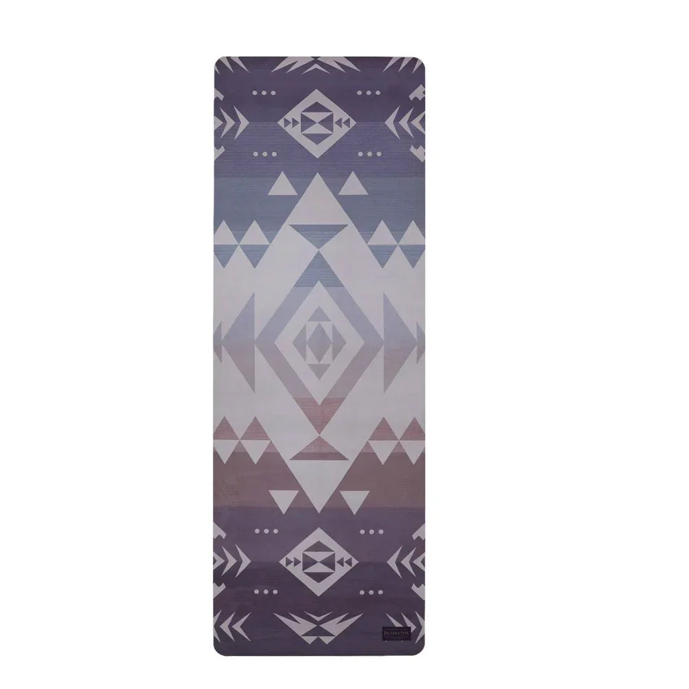 Foldable Suede Yoga Mat Pendleton Agate Beach Travel Mat - Yune Yoga