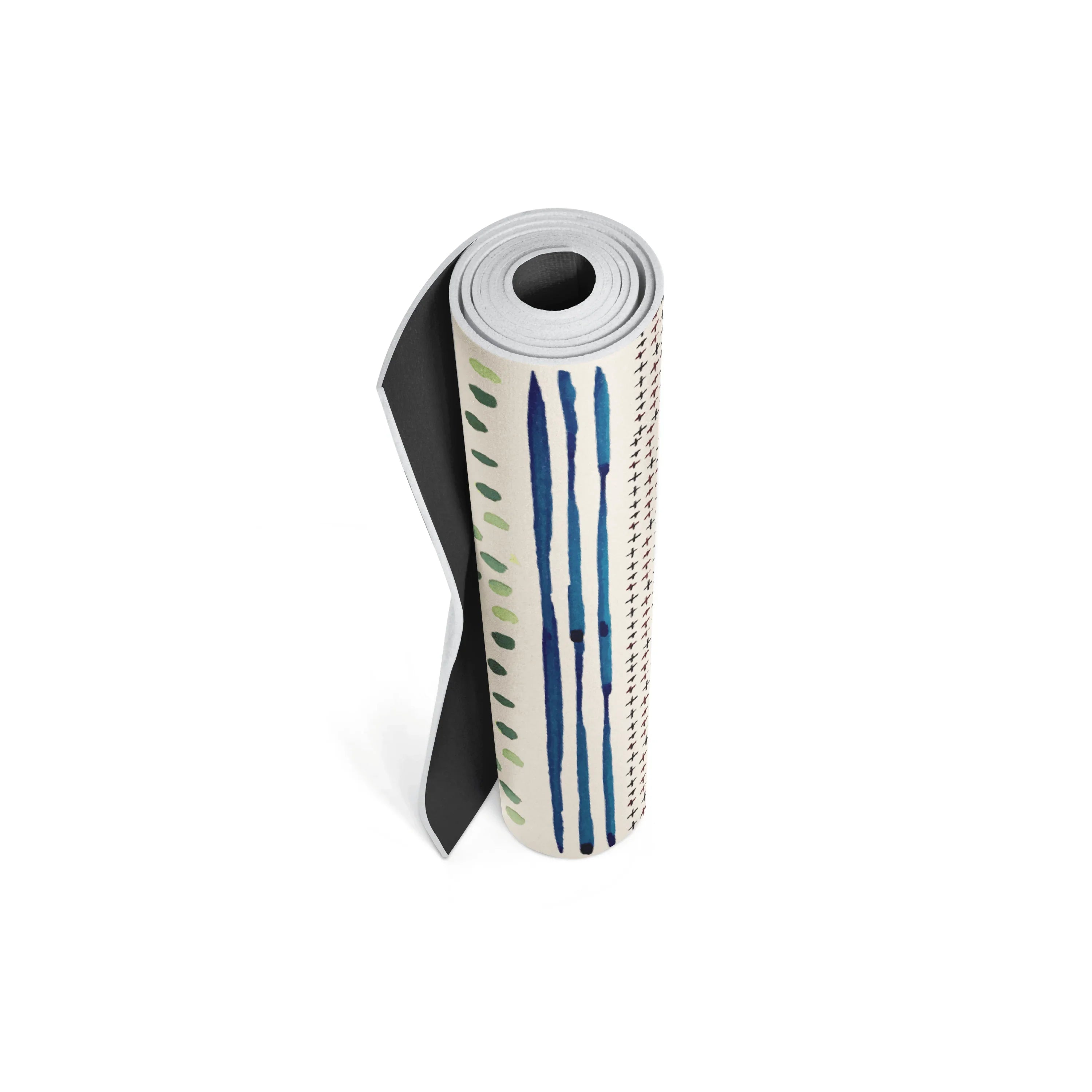Roll of paper towel with a pattern on a white background