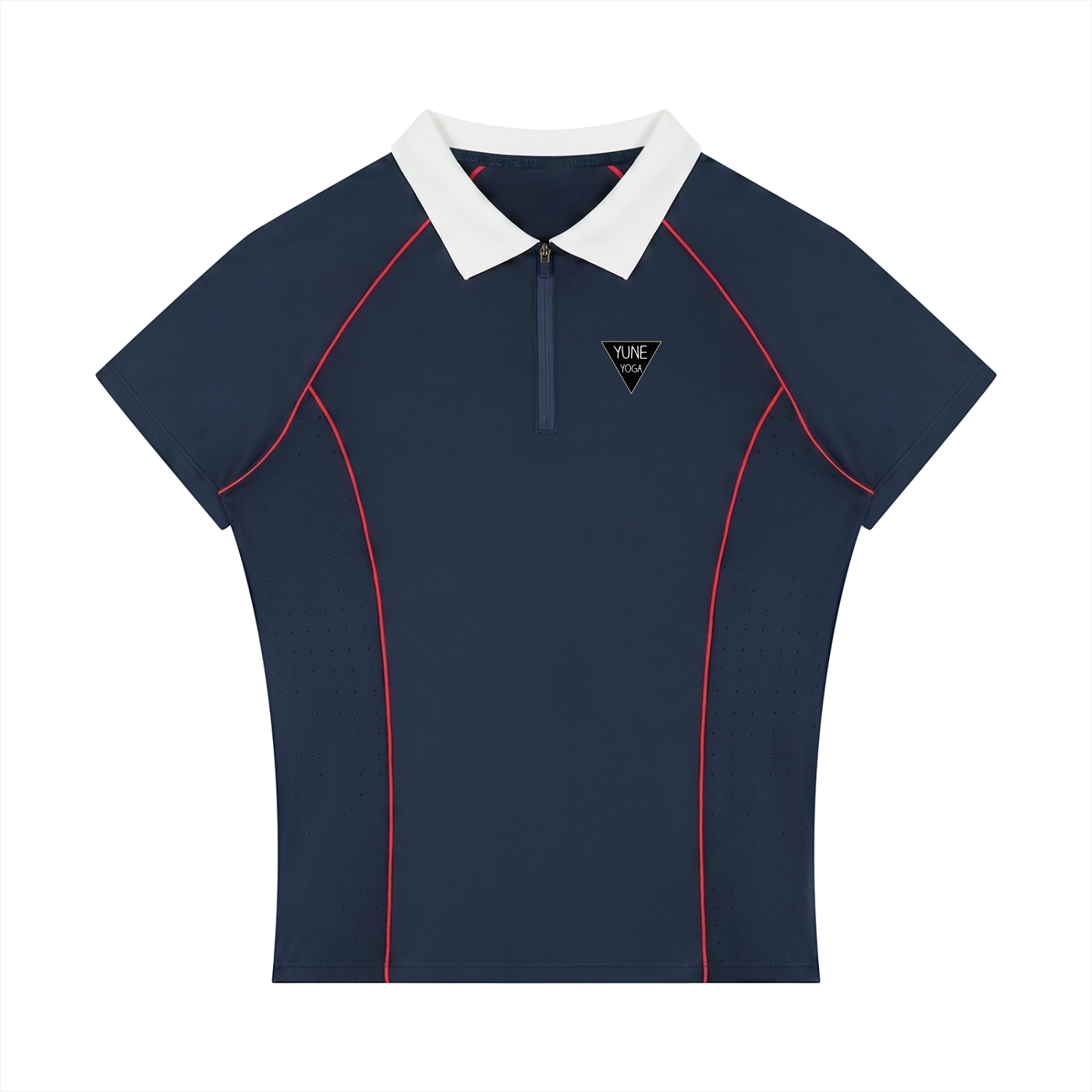 Women’s Slim Fit Quarter-Zip Polo Shirt