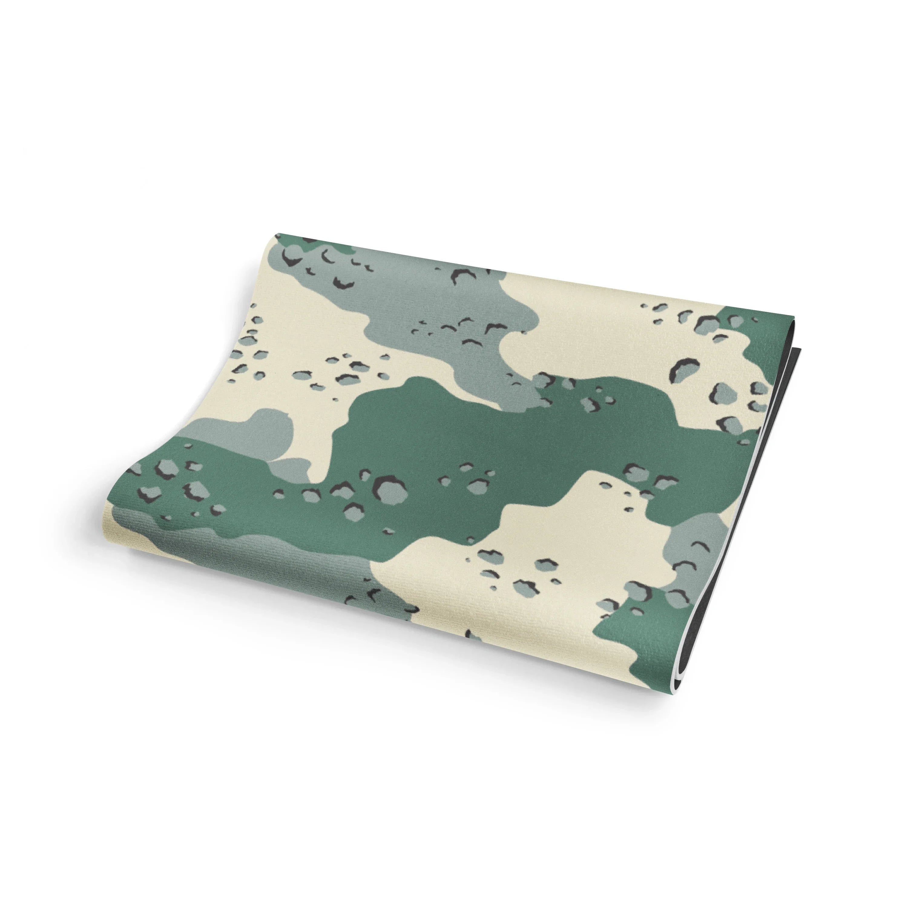 Notebook with a camouflage pattern on a white background
