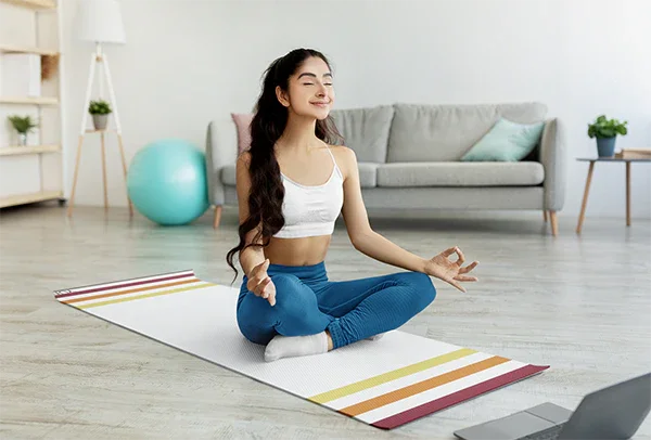 Yune Yoga Striped Yoga Mat OS76 - Yune Yoga