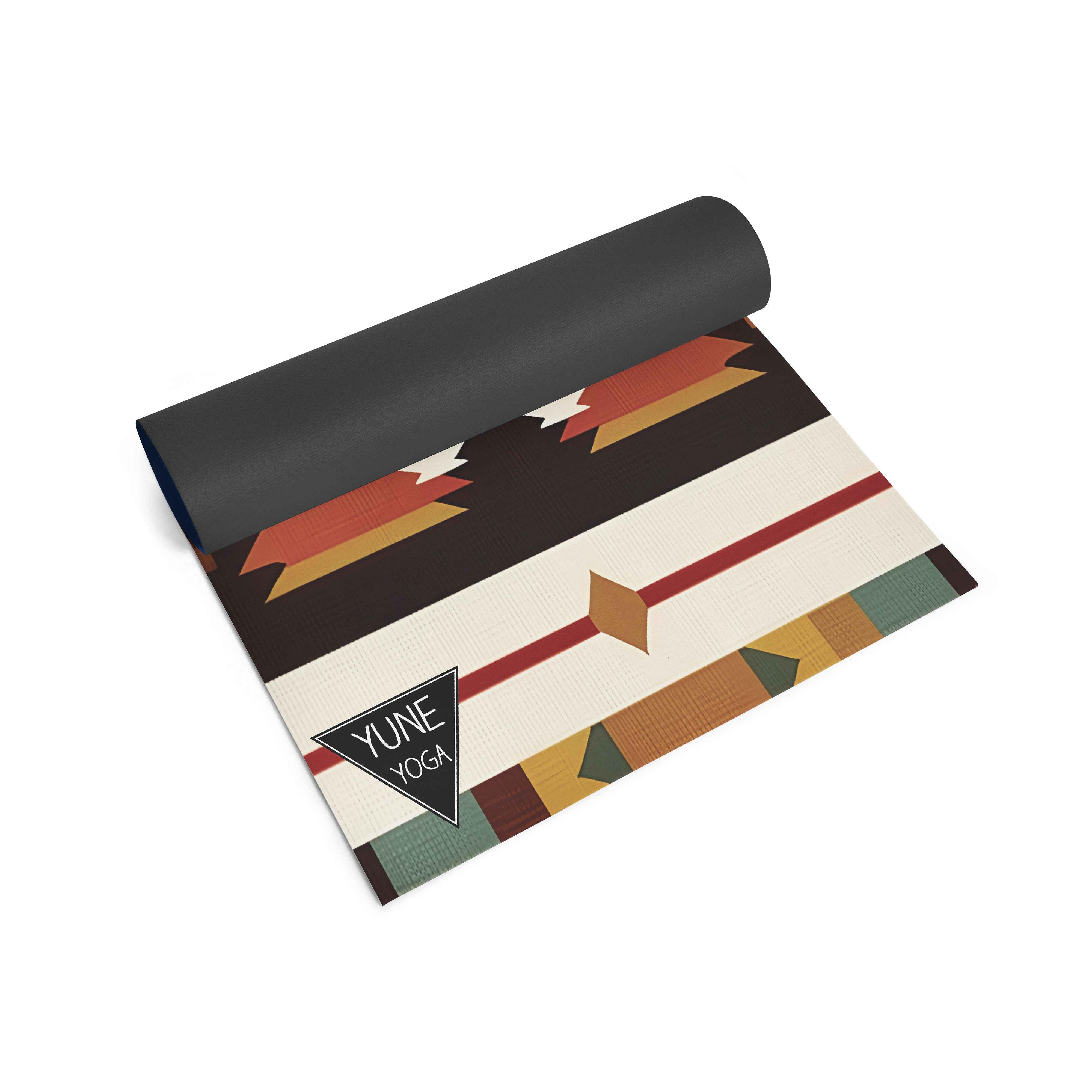 Yoga Mat | 6mm Thick | Multi Color Striped | Non-Slip | Eco Friendly | Yune Yoga | Howling Rock - Yune Yoga