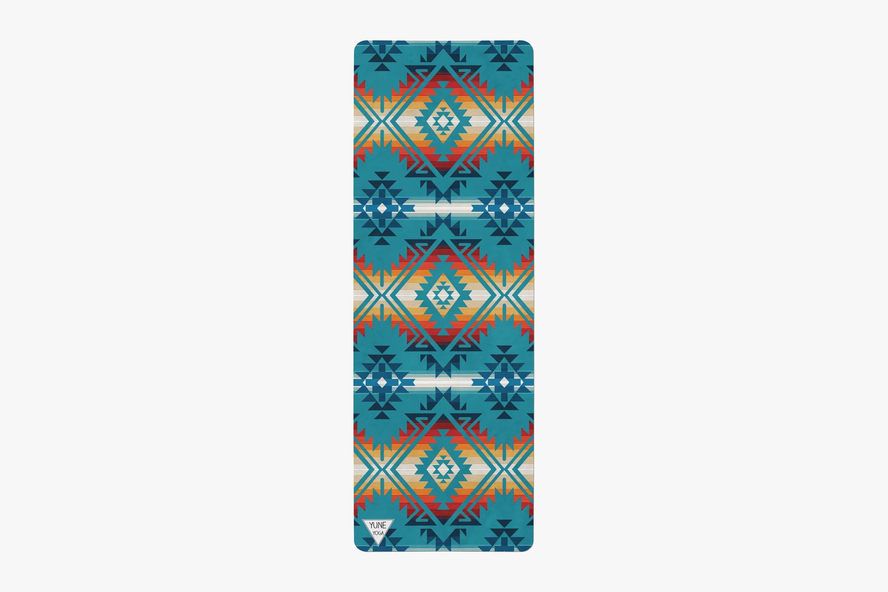 Jerome Turquoise Foldable Travel Yoga Mat – 2mm Lightweight, Non-Slip, Eco-Friendly Mat for On-the-Go Practice | Yune Yoga