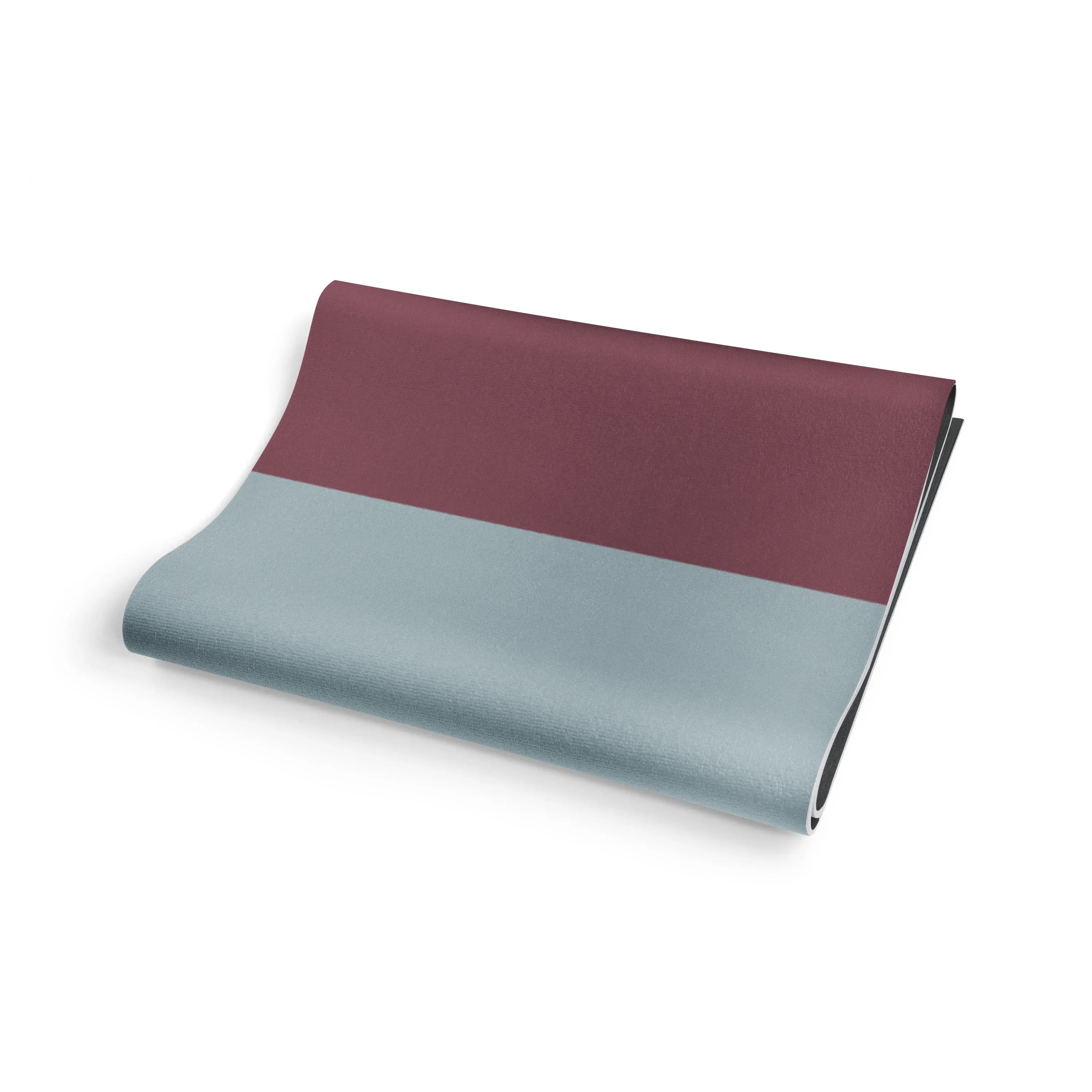 Two-toned fabric swatch with purple and gray on a white background