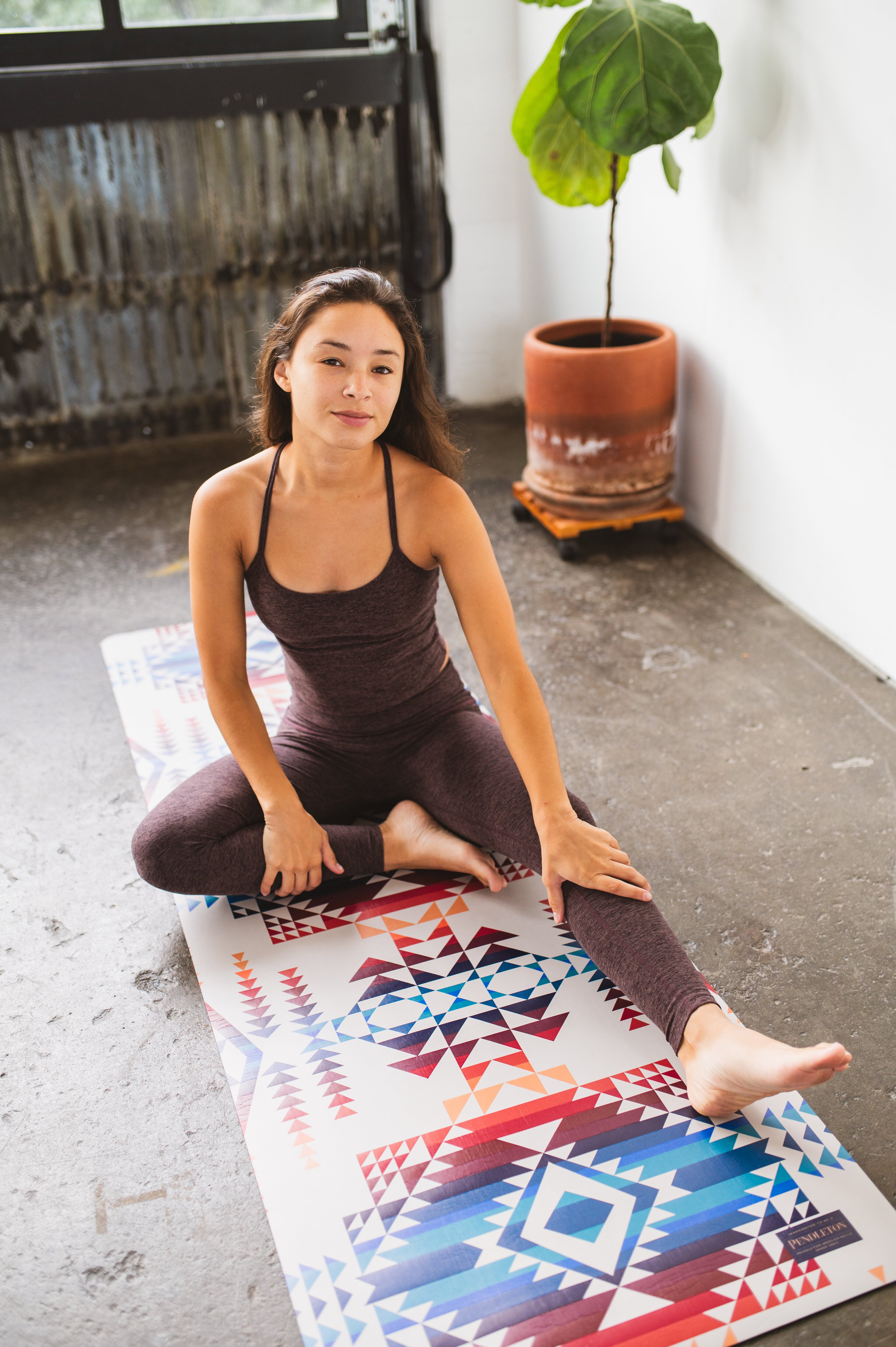 printed rubber yoga mat