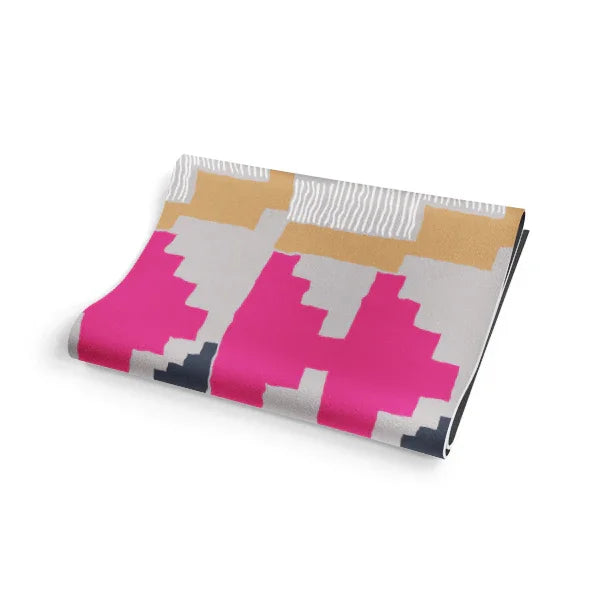 Yoga Mat | 6mm Thick | Pink| Non-Slip | Eco Friendly | Yune Yoga | Leah Duncan Geo - Yune Yoga