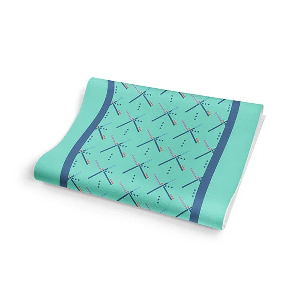 Yoga Mat | 6mm Thick | Turquoise | Non-Slip | Eco Friendly | Yune Yoga | PDX Carpet - Yune Yoga