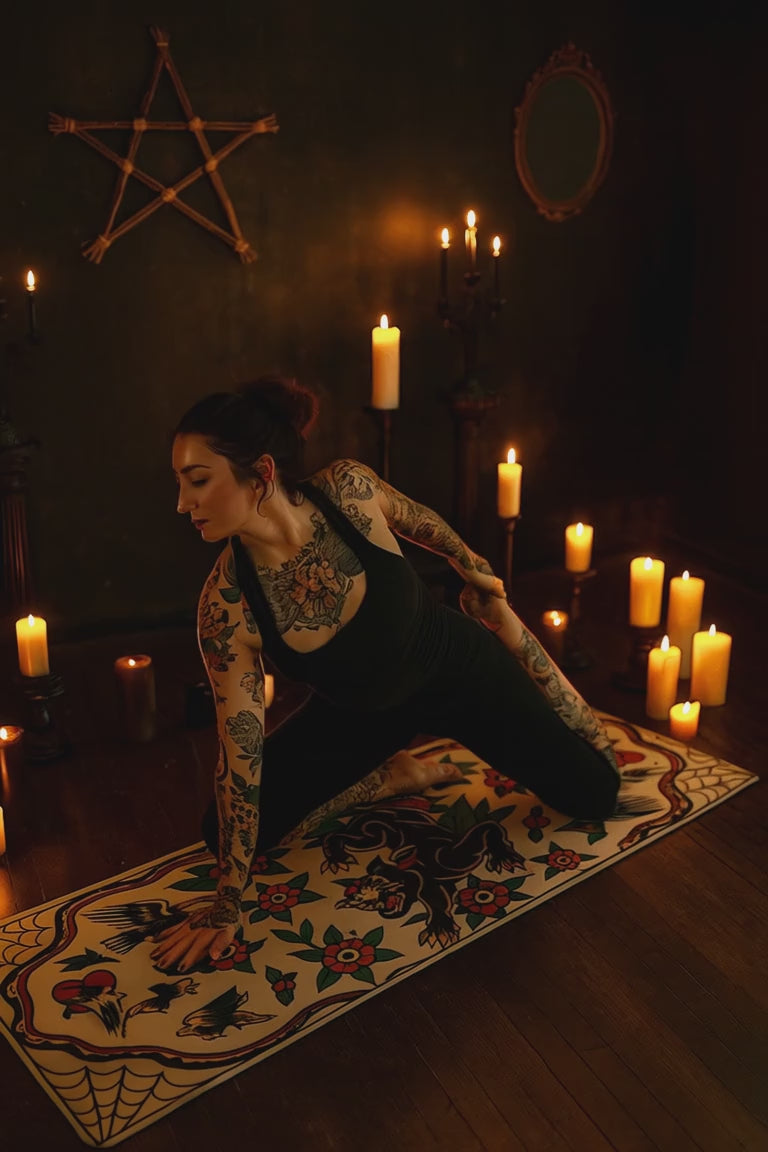 goth yoga mat