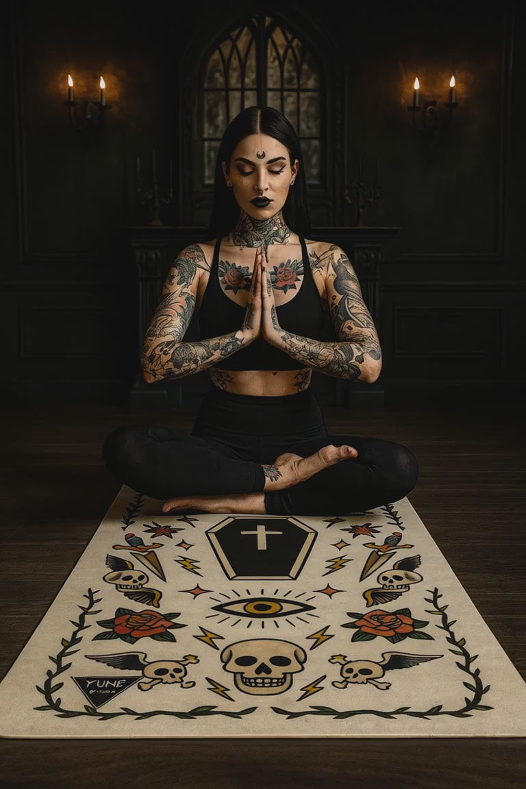 goth yoga and tattoos