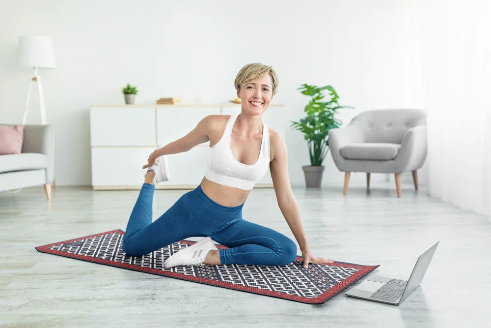 Yoga Mat | 6mm Thick | Blue | Non-Slip | Eco Friendly | Yune Yoga | Reiko - Yune Yoga