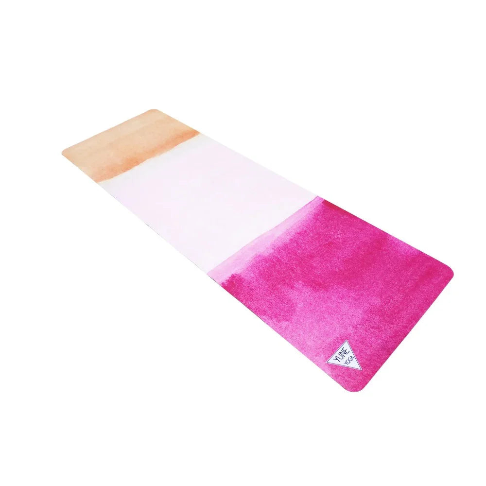 Foldable Travel Yoga Mat | Yoga Mat | Pink | 2mm | Yune Yoga | Apollo - Yune Yoga