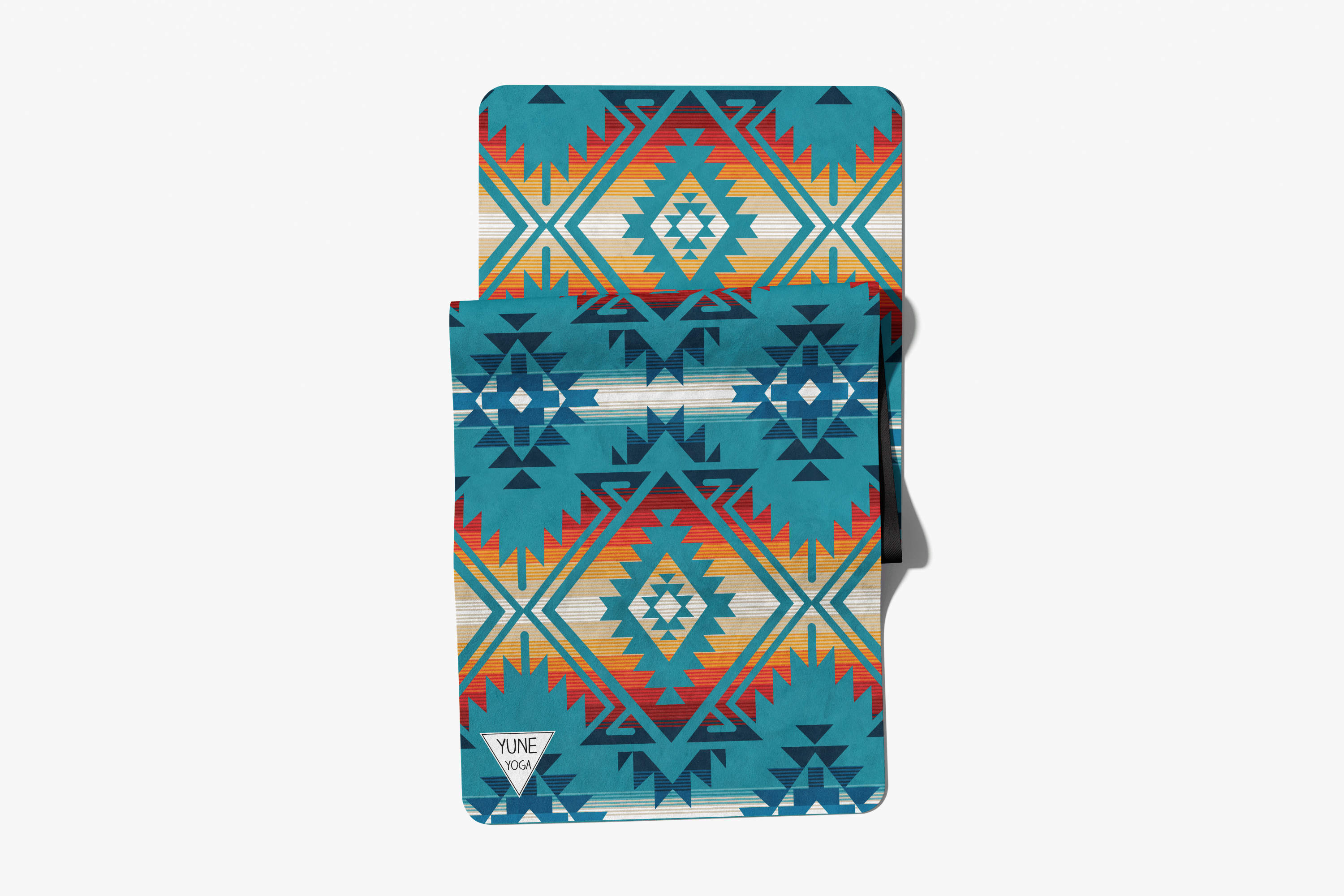 Jerome Turquoise Foldable Travel Yoga Mat – 2mm Lightweight, Non-Slip, Eco-Friendly Mat for On-the-Go Practice | Yune Yoga