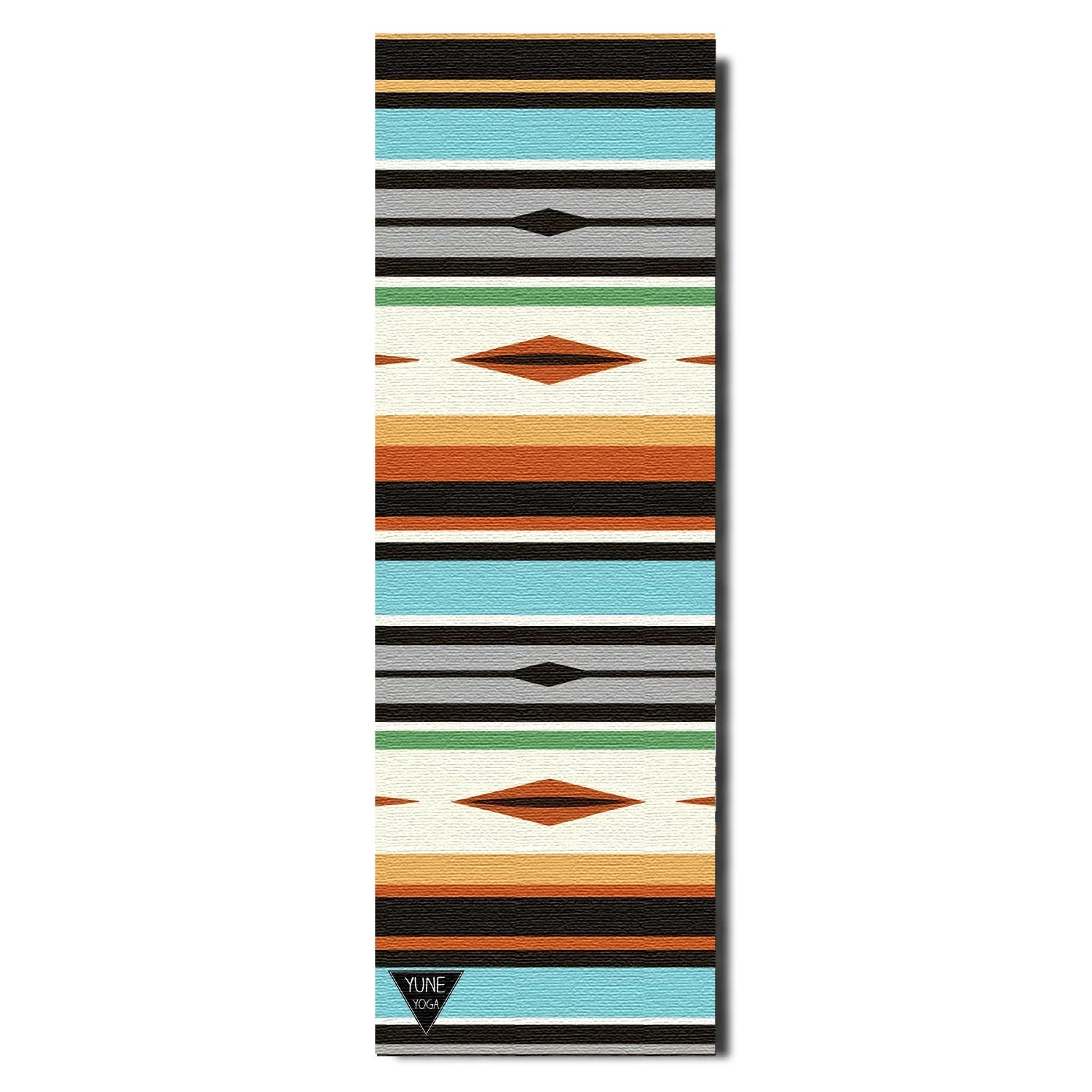 Yoga Mat | 6mm Thick | Multi Color Striped | Non-Slip | Eco Friendly | Yune Yoga | Wolfs Den - Yune Yoga