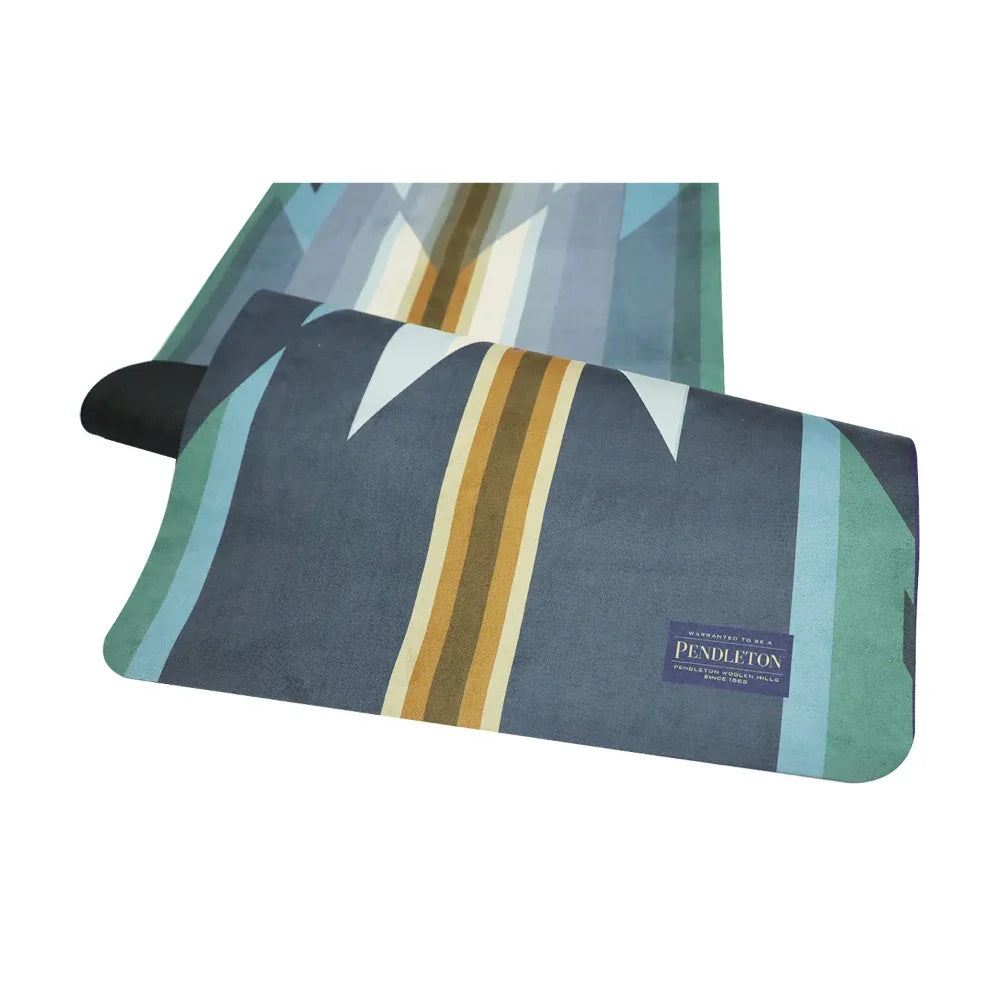 Foldable Suede Yoga Mat Pendleton Wyeth Trail Oxford Travel Mat - Yune Yoga