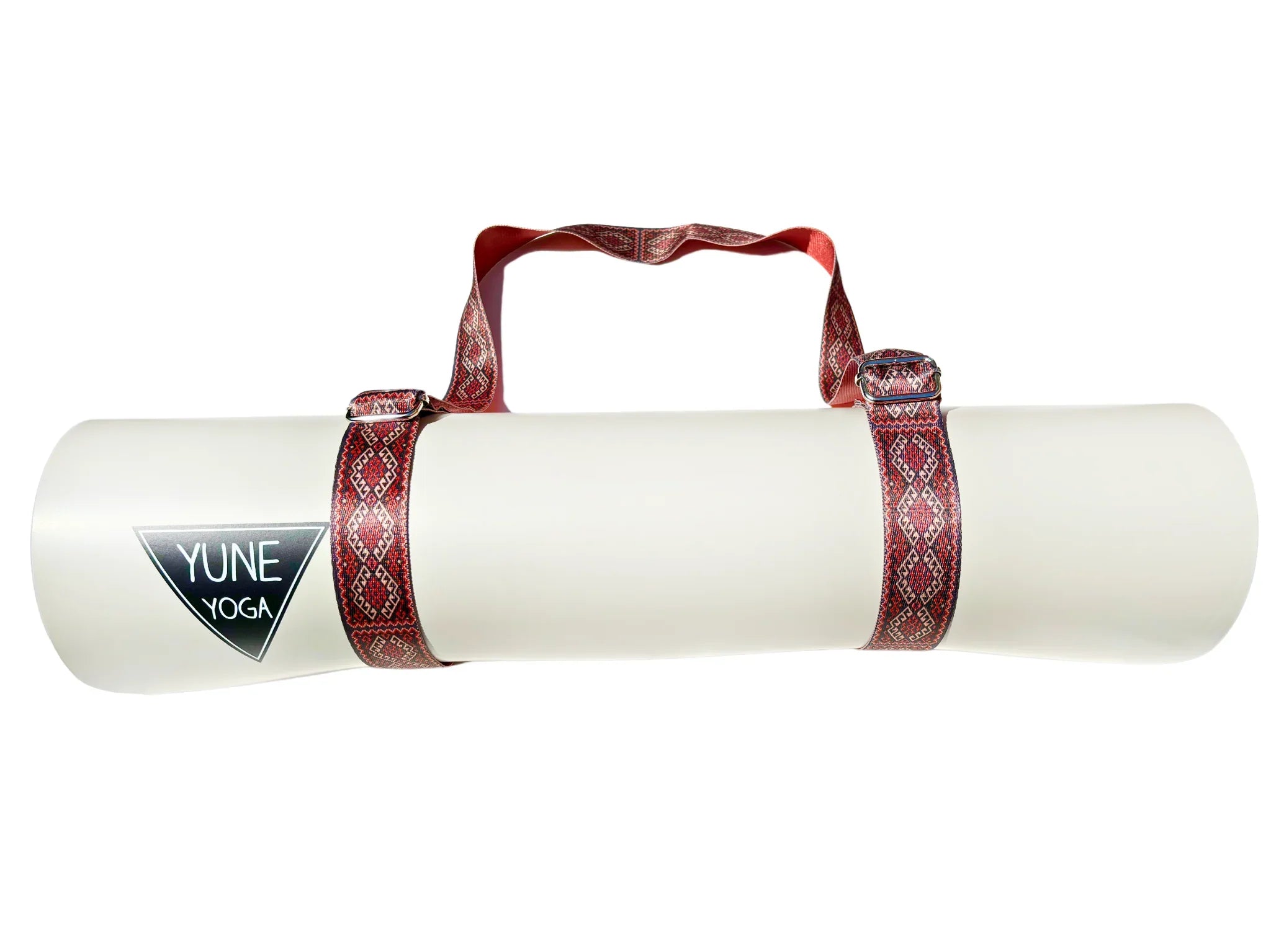 Yoga Strap | Stretching Strap | Metal Buckles | Red | Yune | The Moab Sunset - Yune Yoga