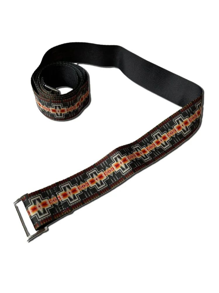 Yune Metal Buckle Yoga Strap Pendleton Harding Black - Yune Yoga