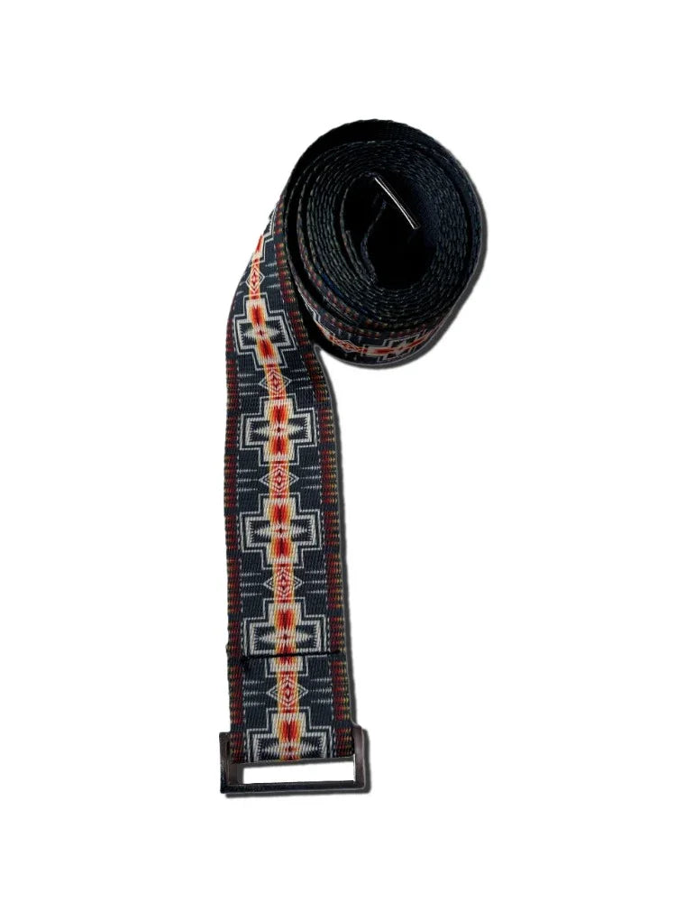 Yune Metal Buckle Yoga Strap Pendleton Harding Black - Yune Yoga