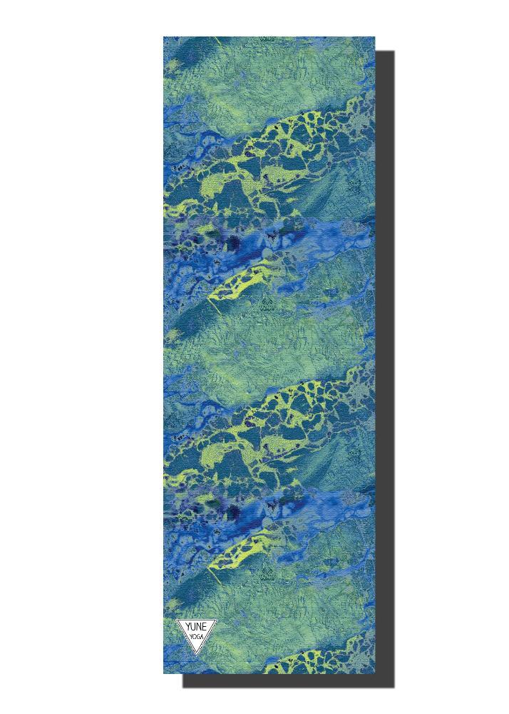 Yoga Mat | 6mm Thick | RealTree | Non-Slip | Eco Friendly | Yune Yoga | Wav3 Pattern - Yune Yoga
