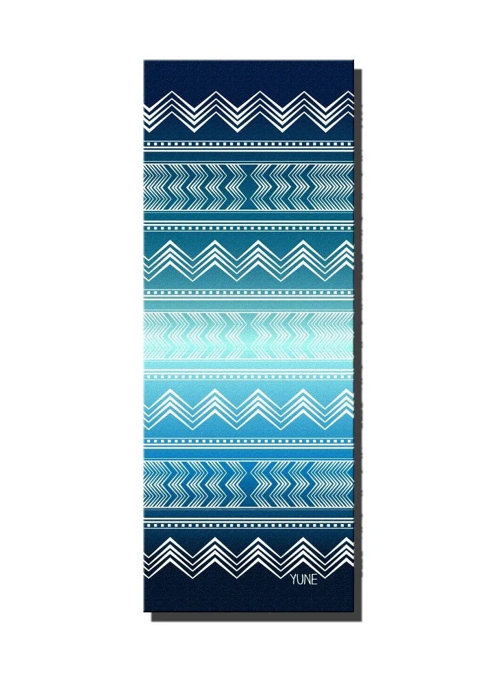 Yoga Mat | 6mm Thick | Blue | Non-Slip | Eco Friendly | Yune Yoga | Diamond - Yune Yoga