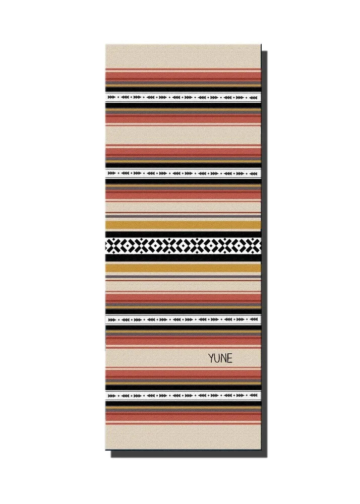 Yoga Mat | 6mm Thick | Striped | Non-Slip | Eco Friendly | Yune Yoga | Dion - Yune Yoga