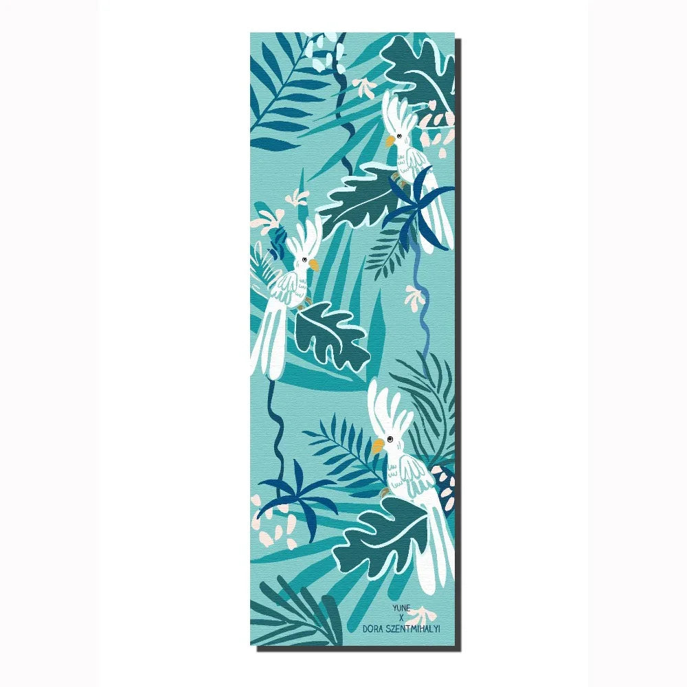 Yoga Mat | 6mm Thick | Birds | Non-Slip | Eco Friendly | Yune Yoga | Cacadus - Yune Yoga