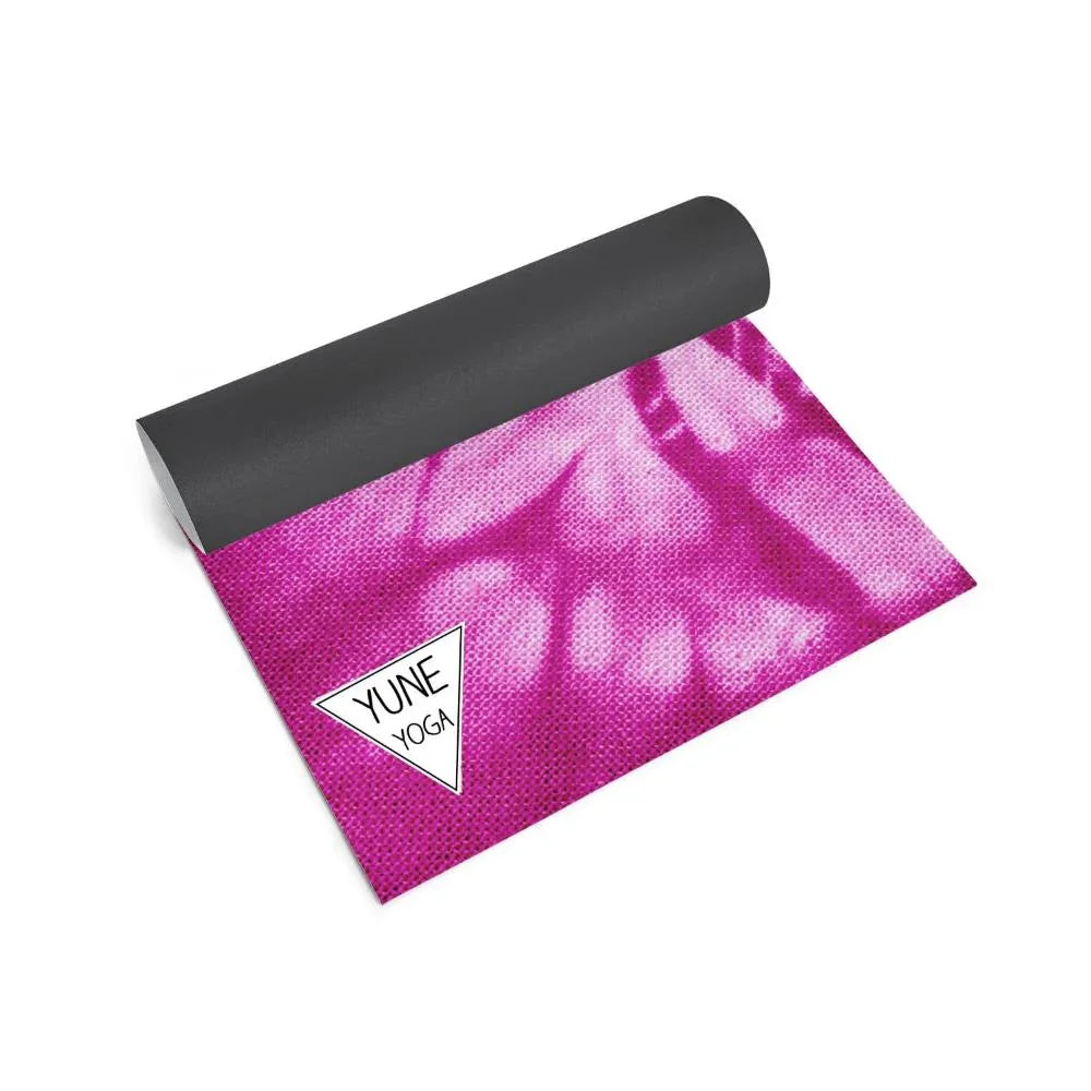 Yoga Mat | 6mm Thick | Pink Tie Dye | Non-Slip | Eco Friendly | Yune Yoga | Elan - Yune Yoga