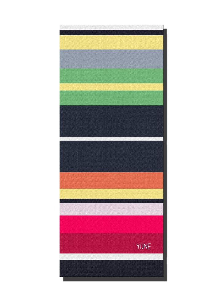 Yoga Mat | 6mm Thick | Striped | Non-Slip | Eco Friendly | Yune Yoga | Houston - Yune Yoga