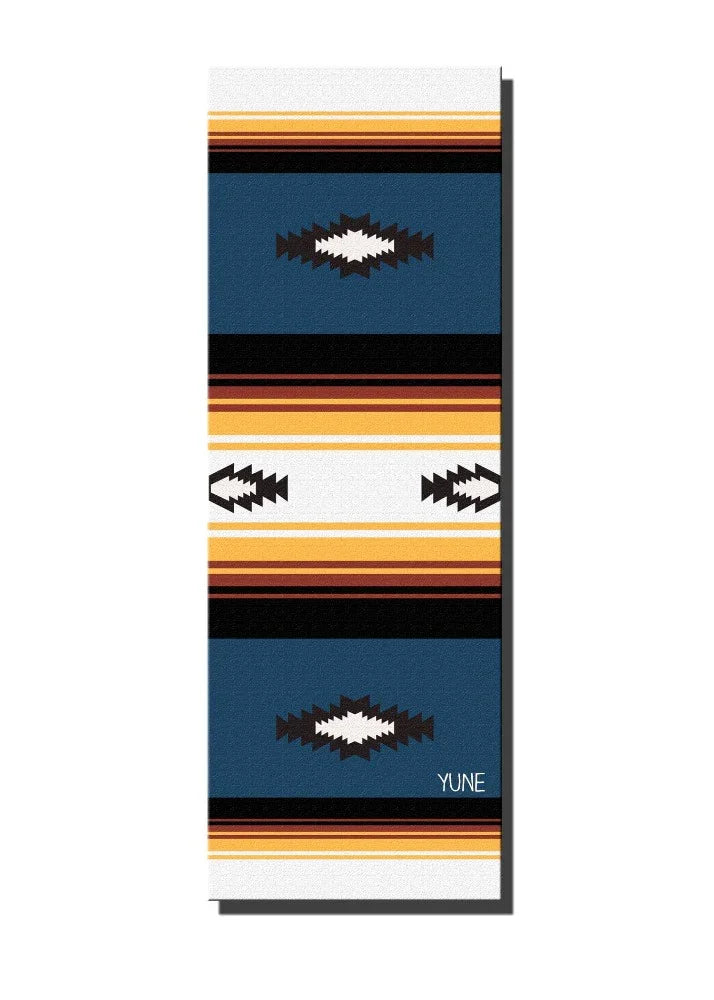 Yoga Mat | 6mm Thick | Striped | Non-Slip | Eco Friendly | Yune Yoga | Nelson - Yune Yoga